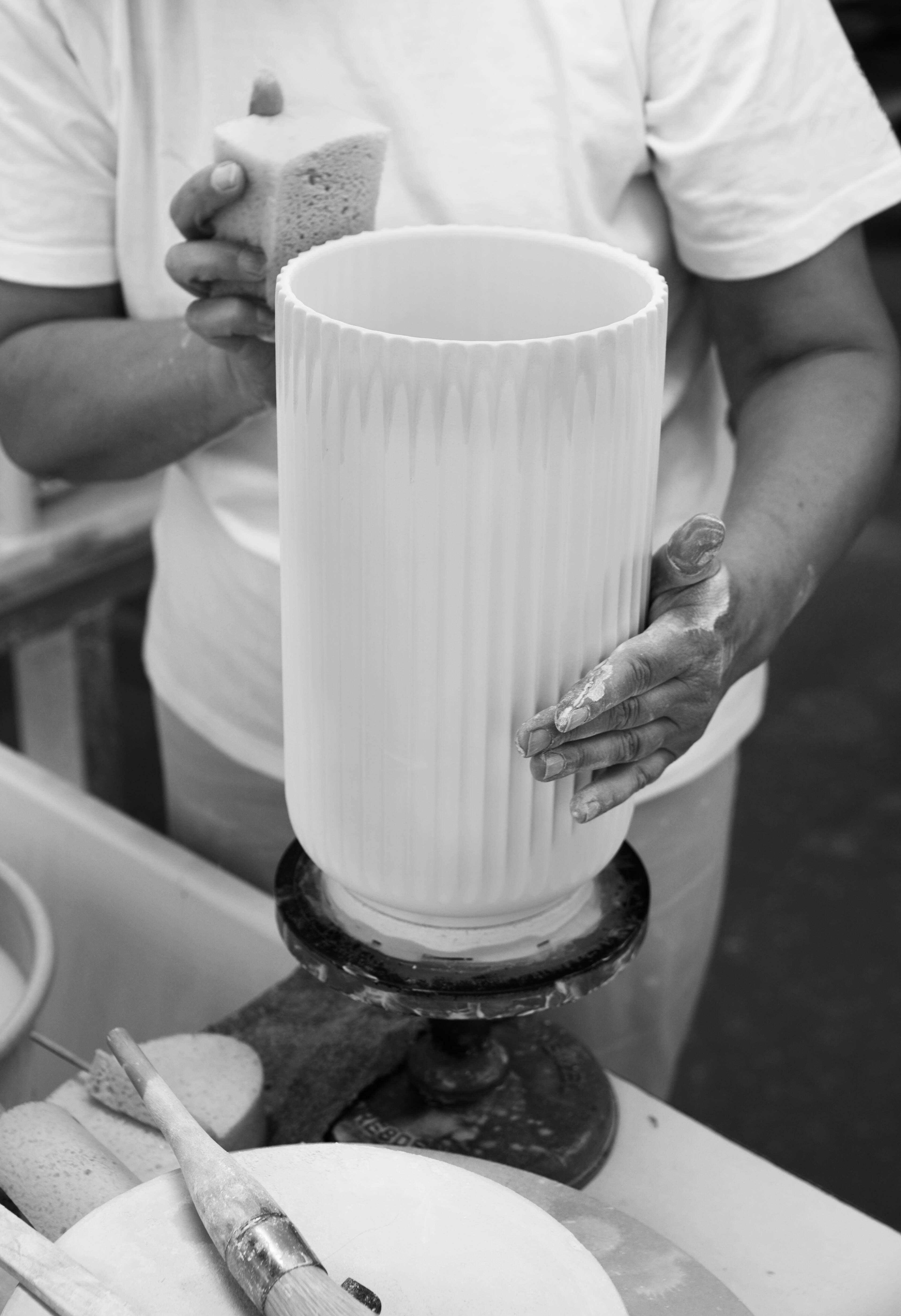 Vase production, Lyngby, Lyngby Porcelæn