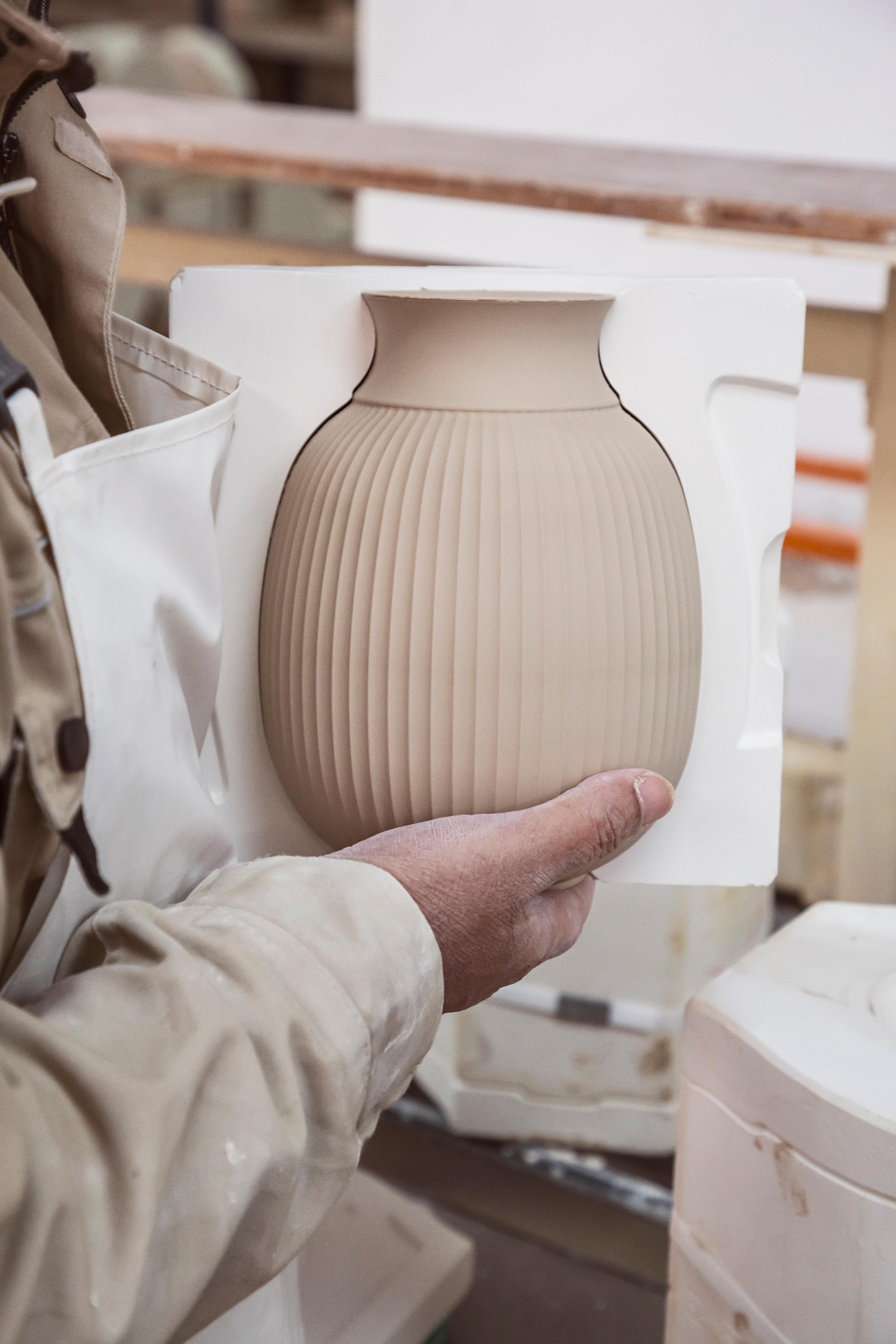 Vase form, Curve, Lyngby Porcelæn