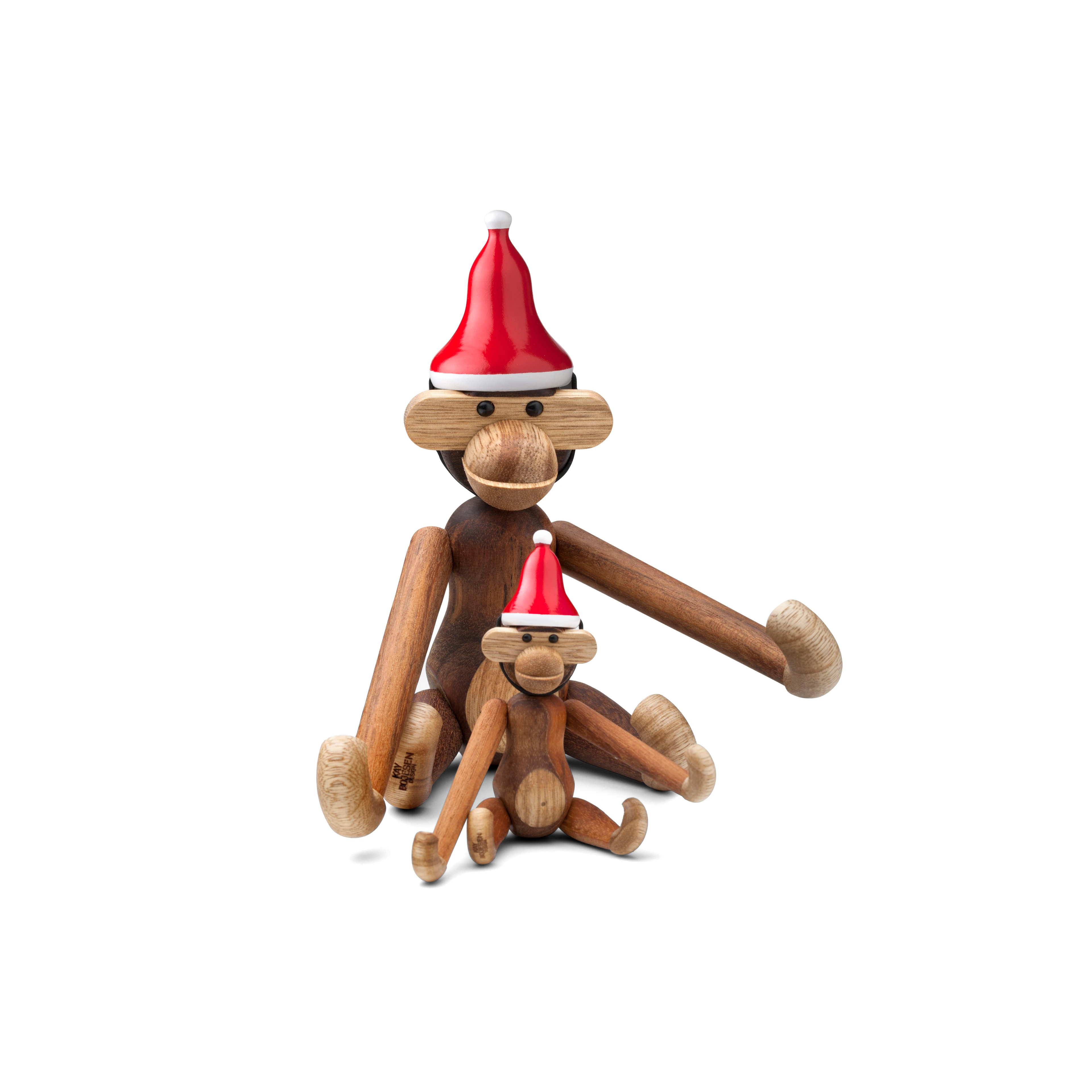 Santa's cap mini from Kay Bojesen in Red/White color, made of Wood