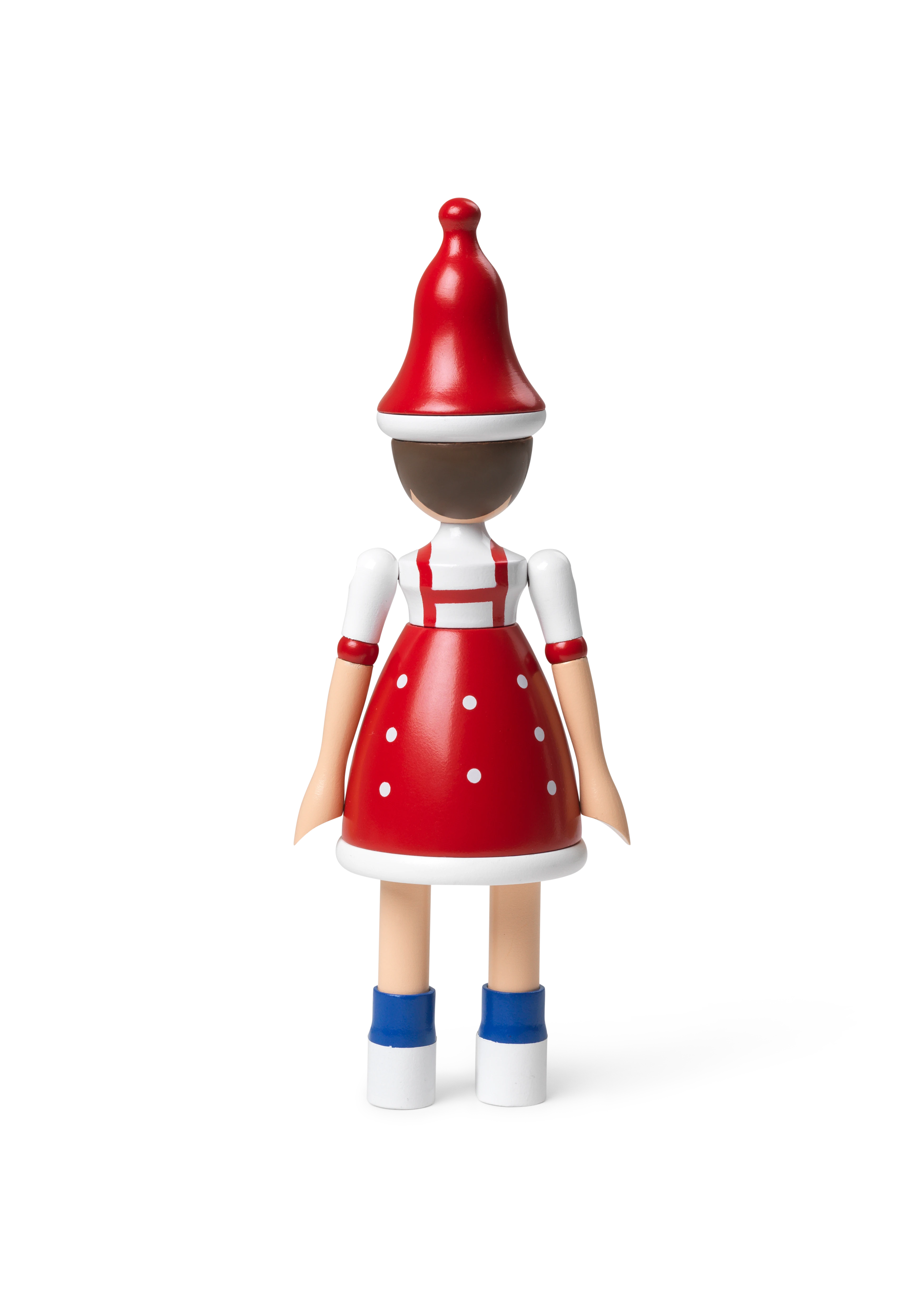 Christmas Lise H17,5 from Kay Bojesen in Red/Blue/White color, made of Wood