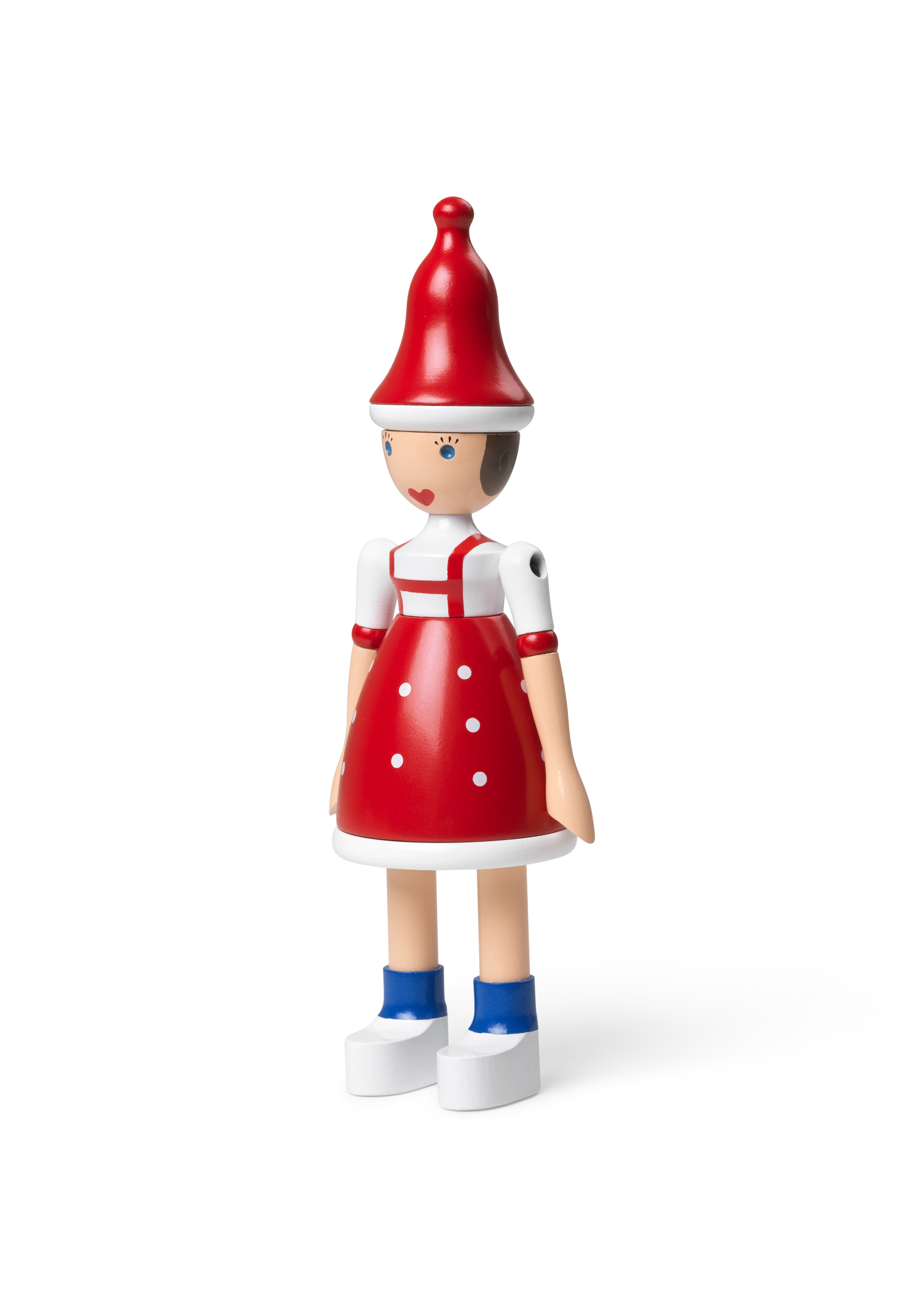 Christmas Lise H17,5 from Kay Bojesen in Red/Blue/White color, made of Wood