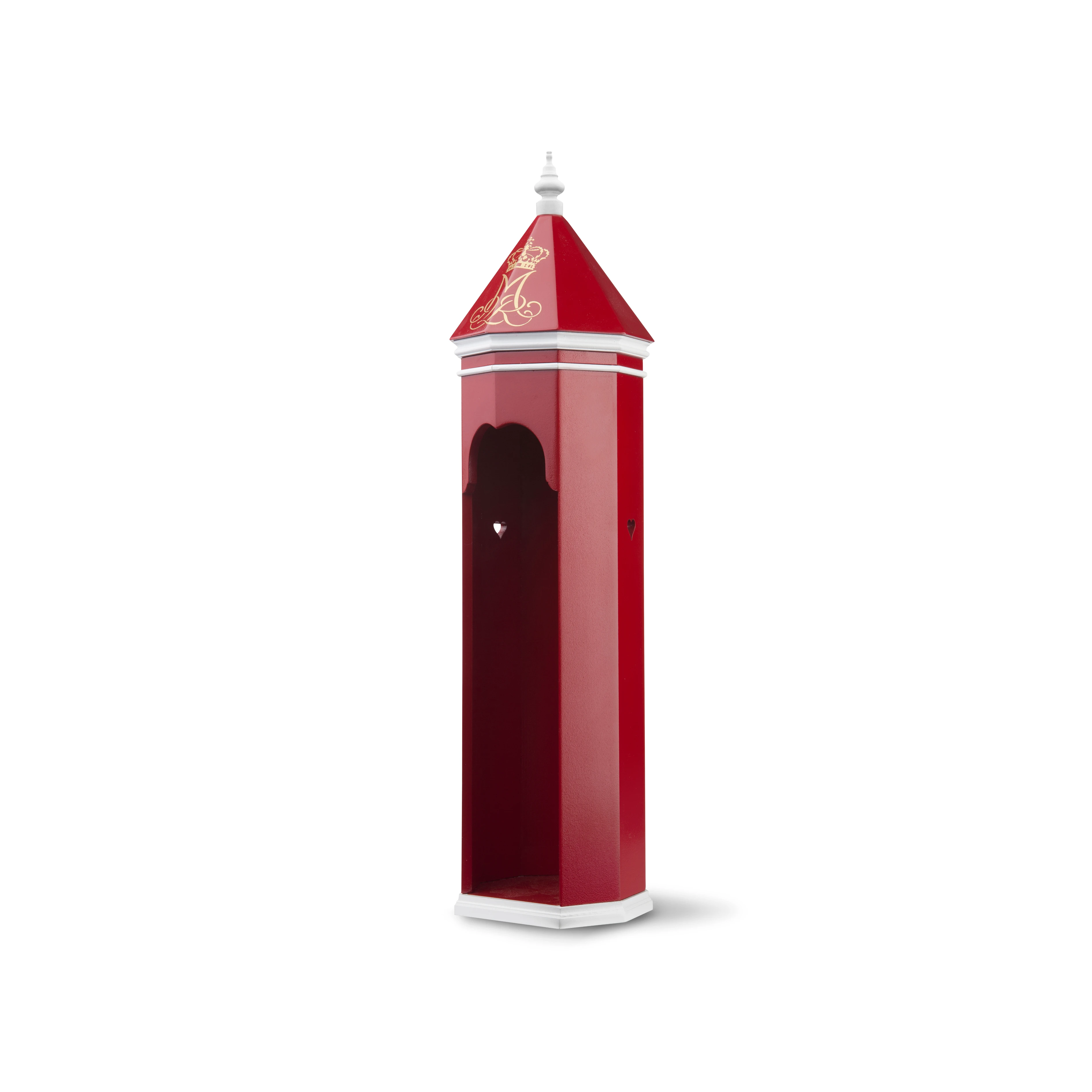 Sentry box H36 cm from Kay Bojesen in Red/White color, made of Wood