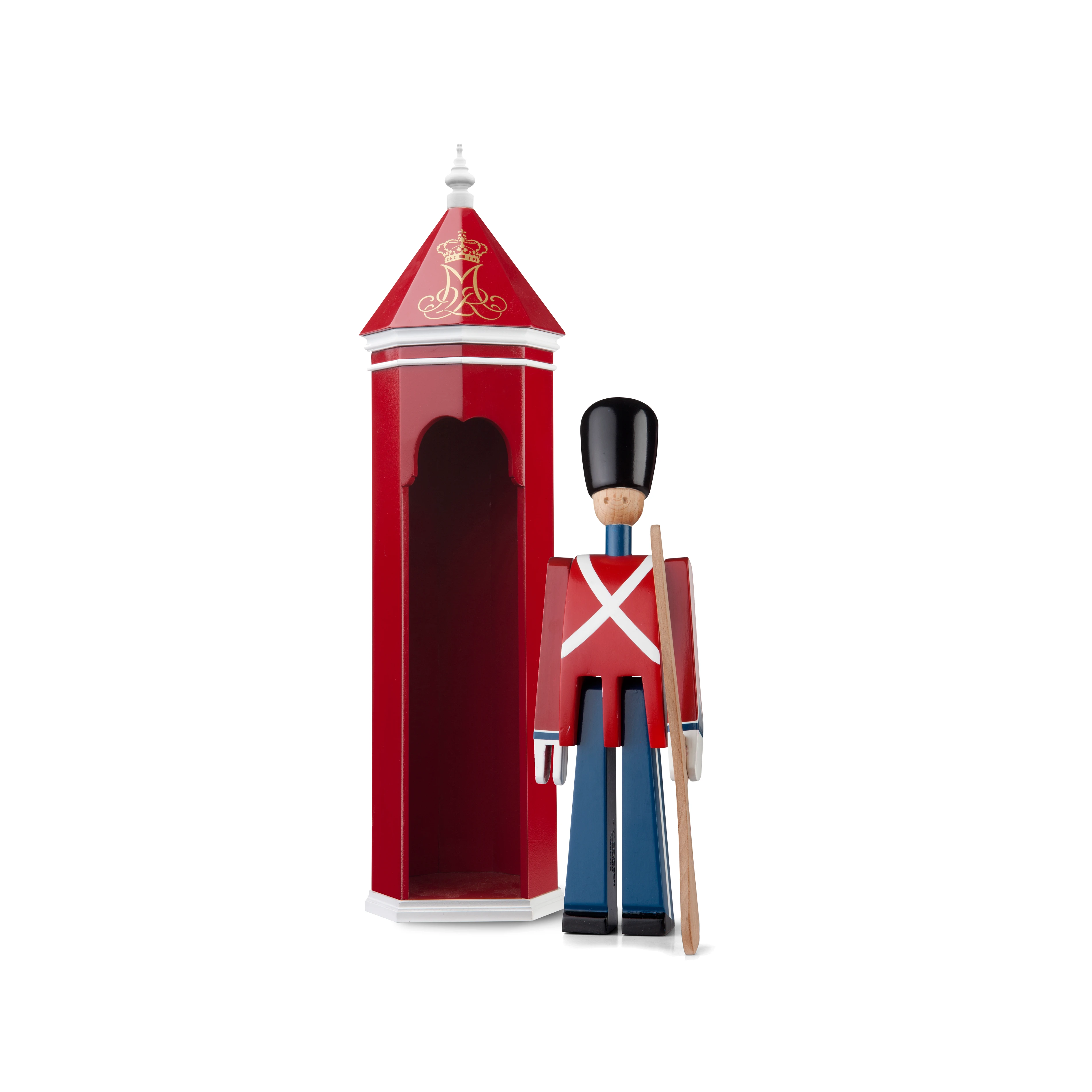 Sentry box H36 cm from Kay Bojesen in Red/White color, made of Wood