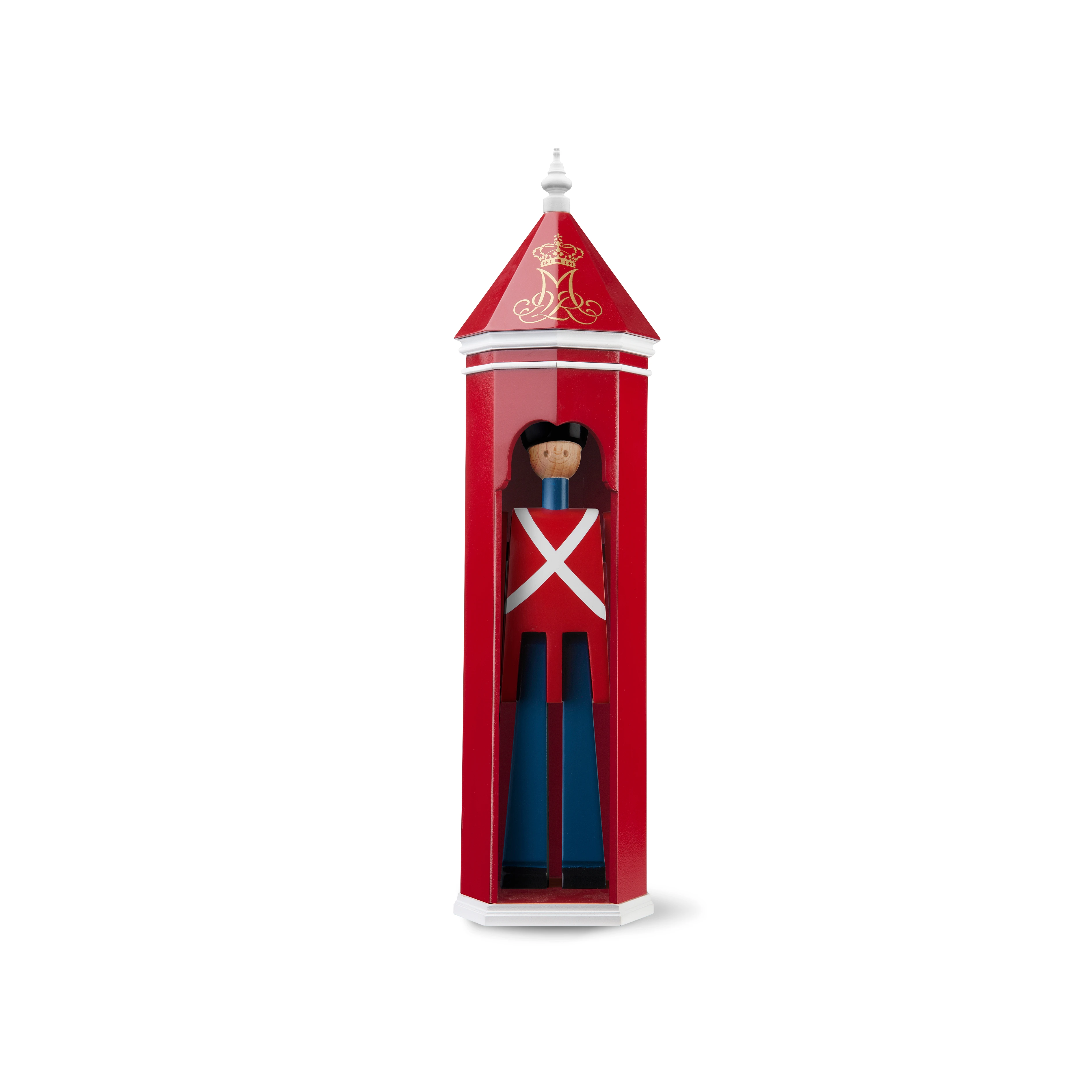Sentry box H36 cm from Kay Bojesen in Red/White color, made of Wood