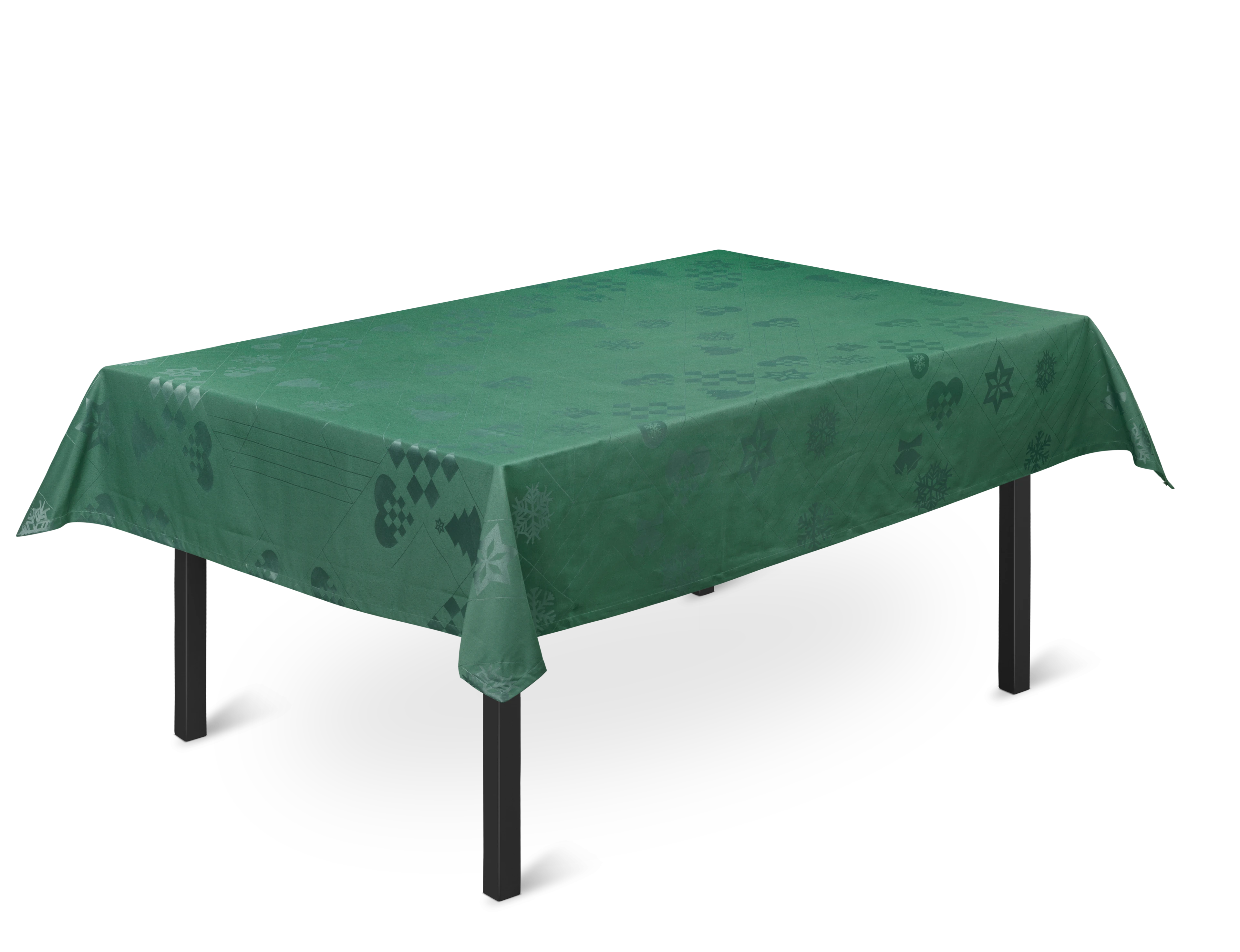 Natale Damast-Tischdecke 150x220 cm