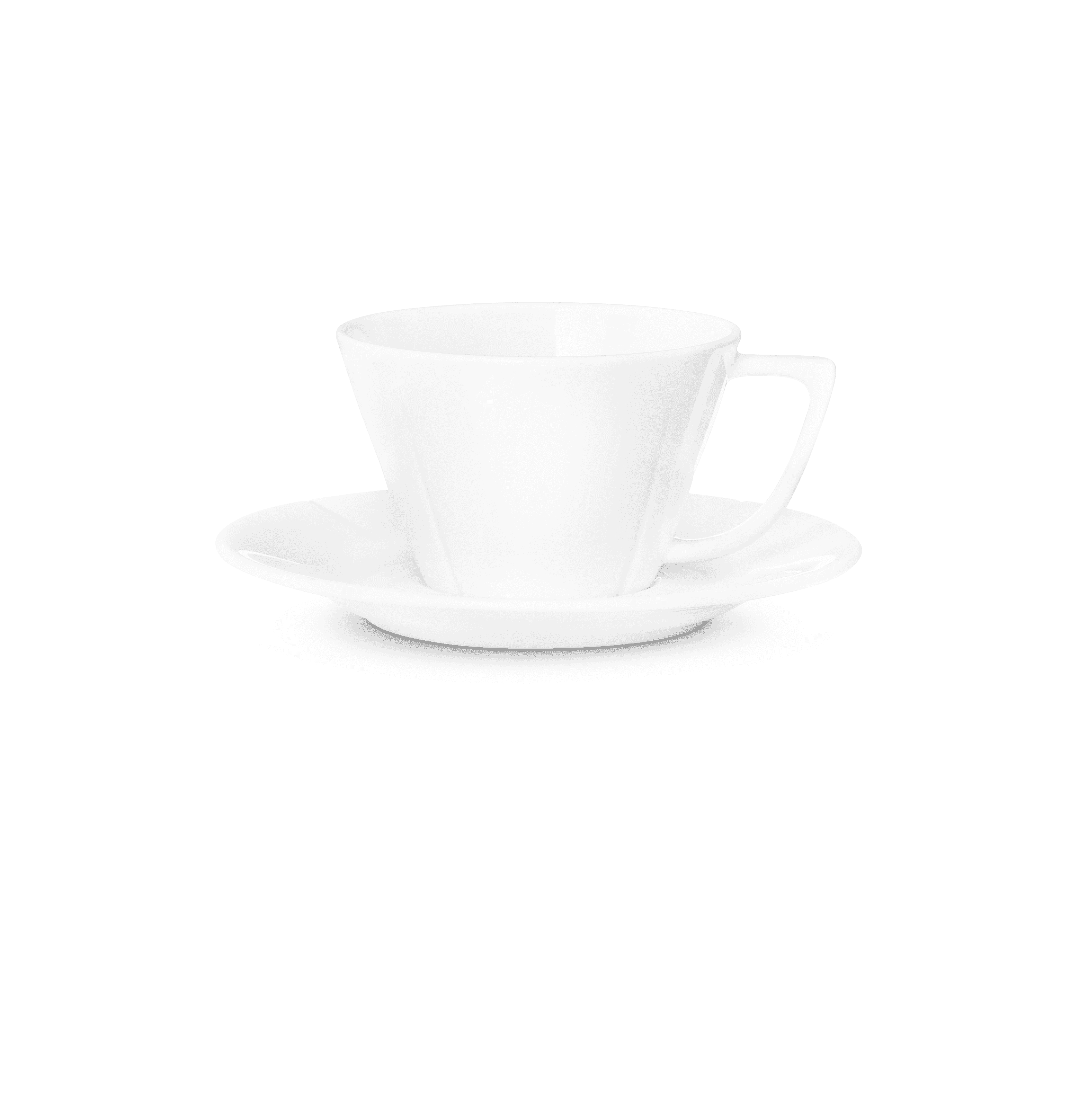 Tea cup with matching saucer 28 cl