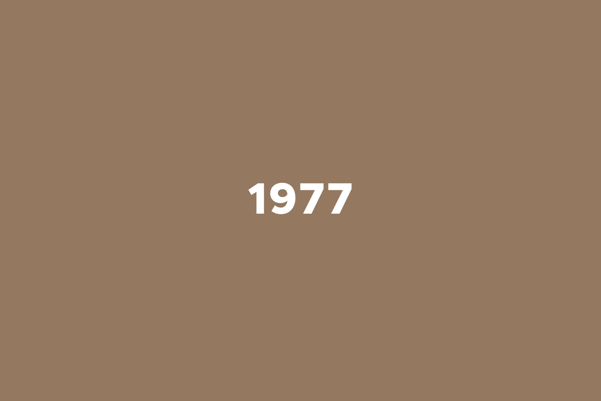 Året 1977 på skilt