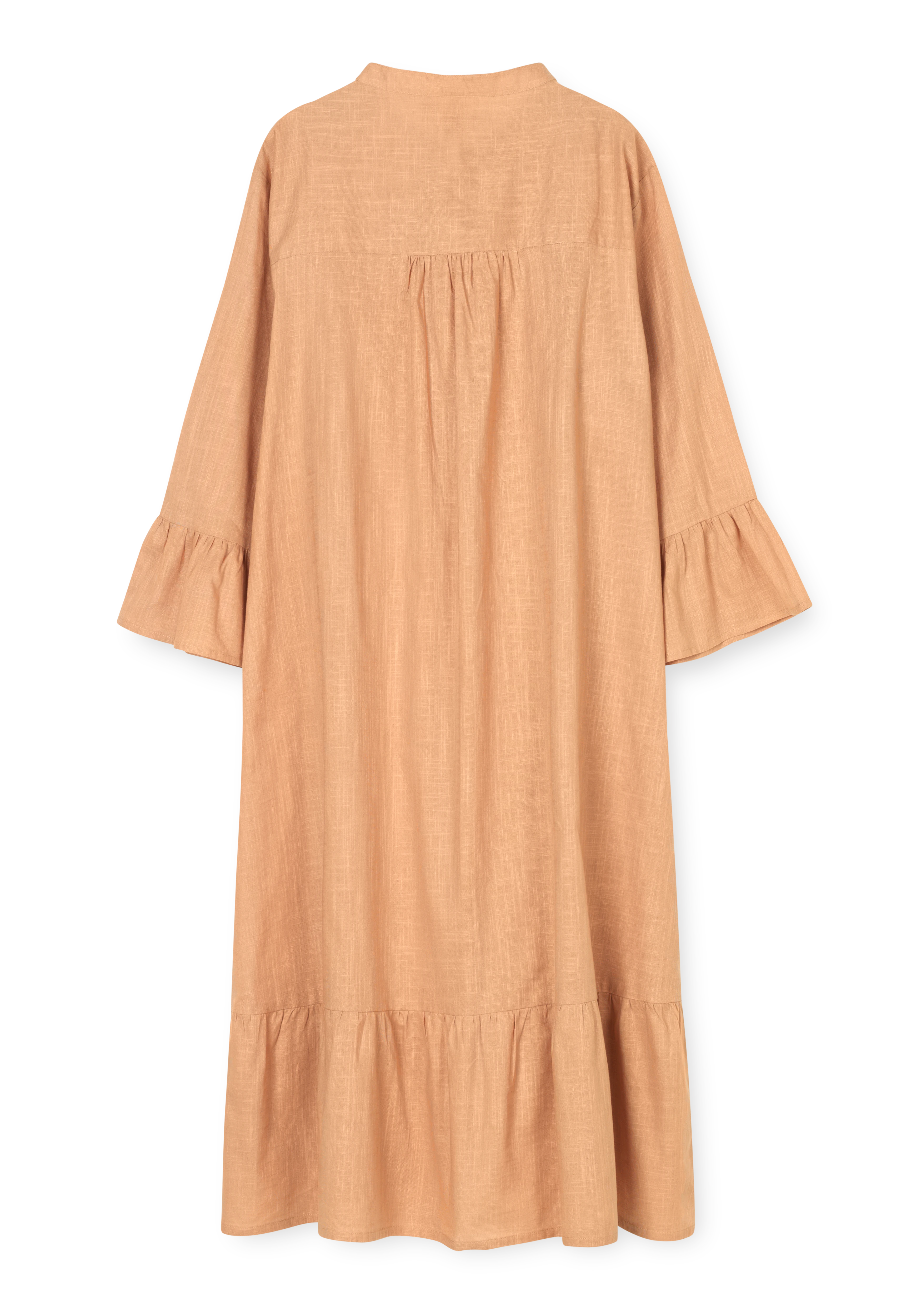 Fiona dress S/M from JUNA in Ochre color, made of Cotton