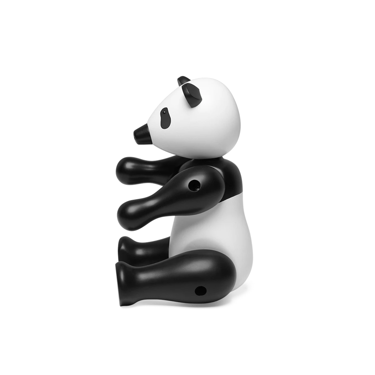 Pandabear WWF 2020 medium from Kay Bojesen in Black/White color, made of Wood