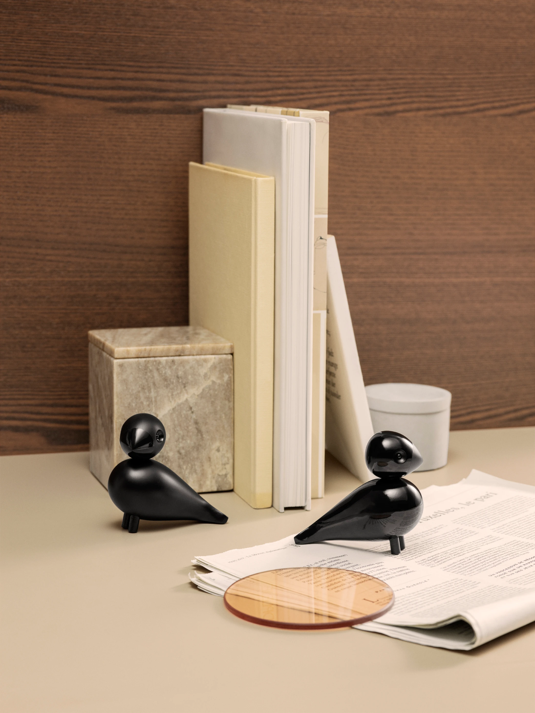 Turturduvor H9 cm 1 par från Kay Bojesen i färgen Svart, tillverkad av Trä