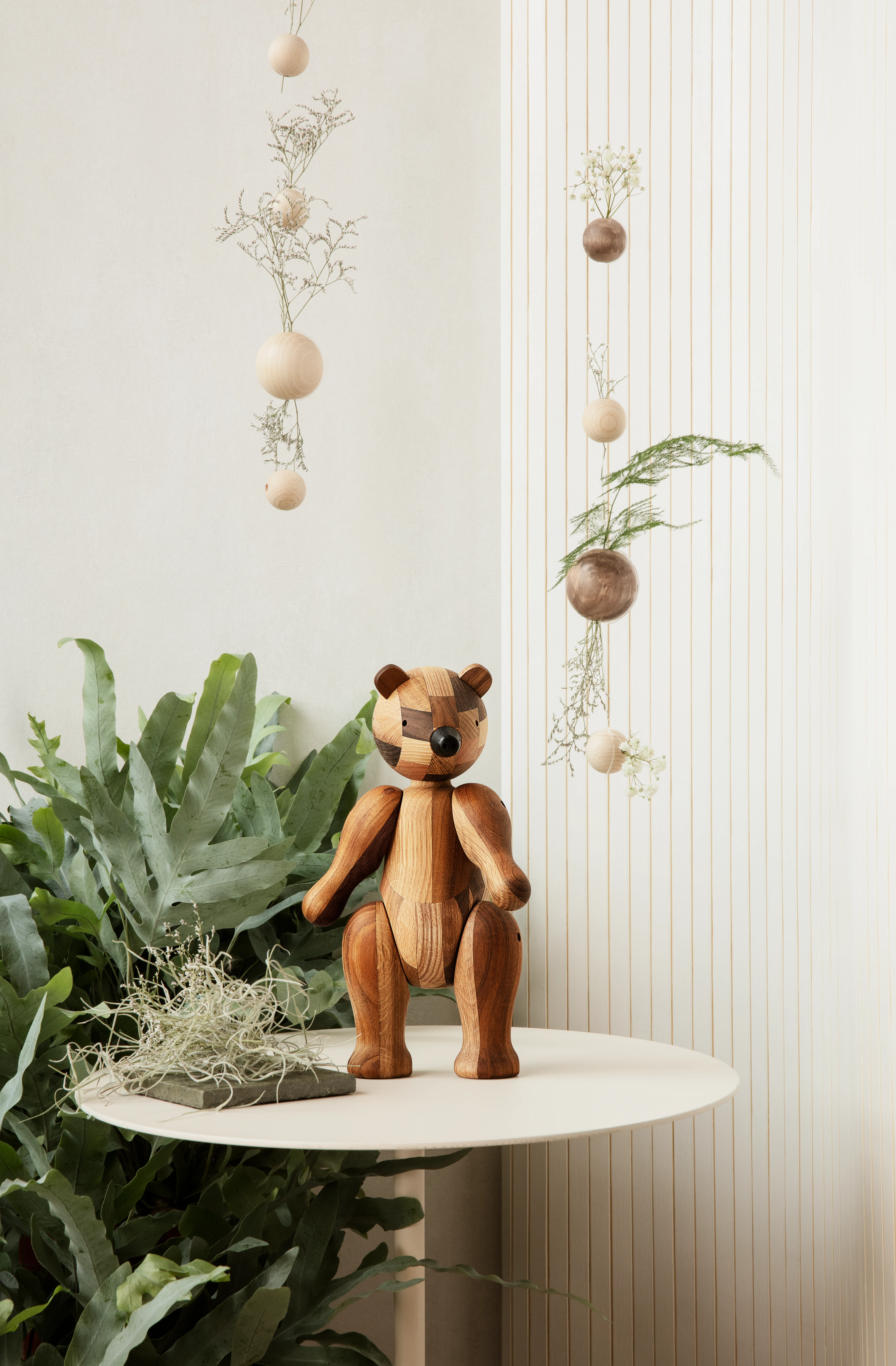 Reworked Anniversary Bear medium from Kay Bojesen in Mixed wood color, made of Wood