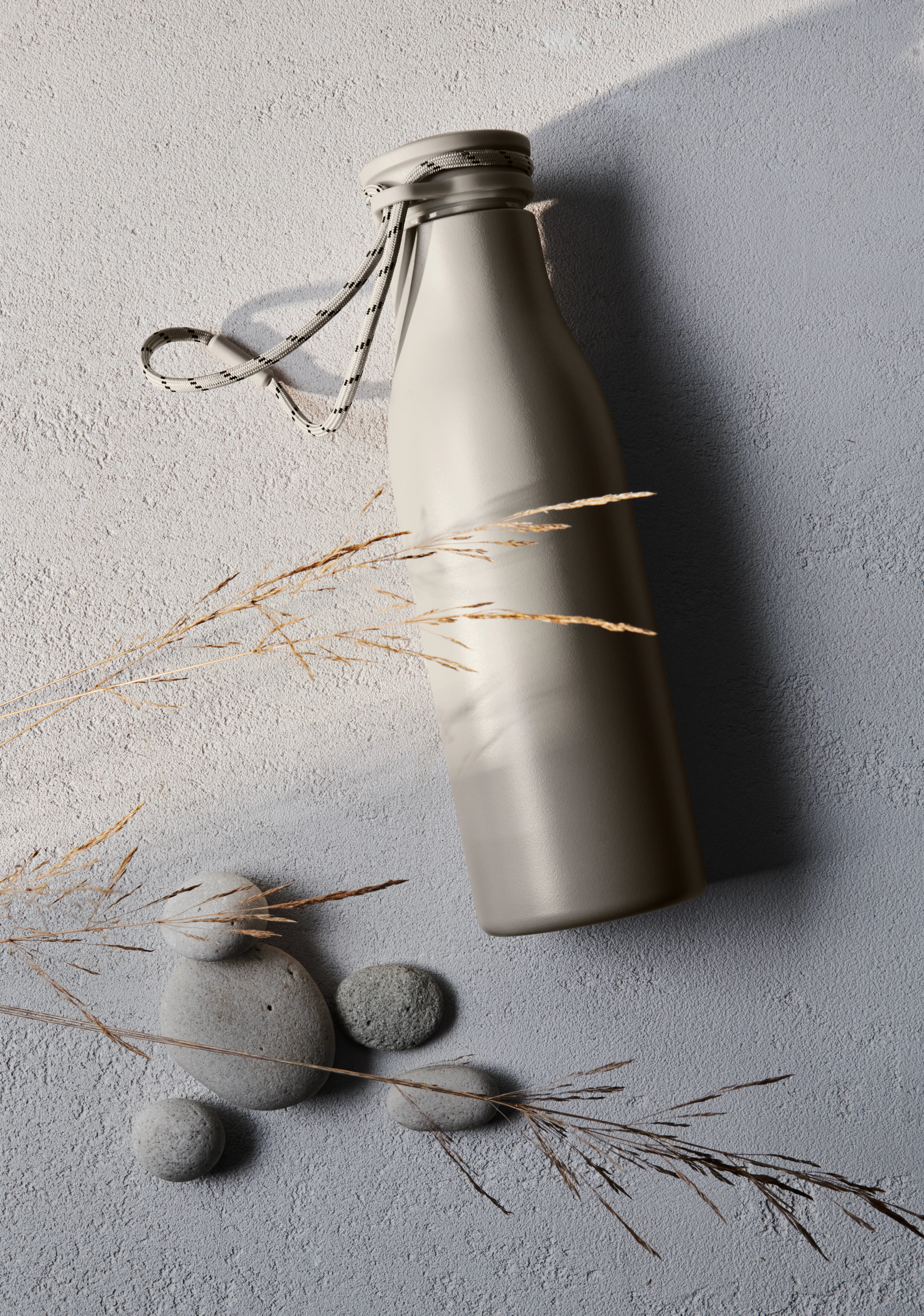 Termo drikkeflaske 50 cl fra Rosendahl i farven Sand, lavet af Metal