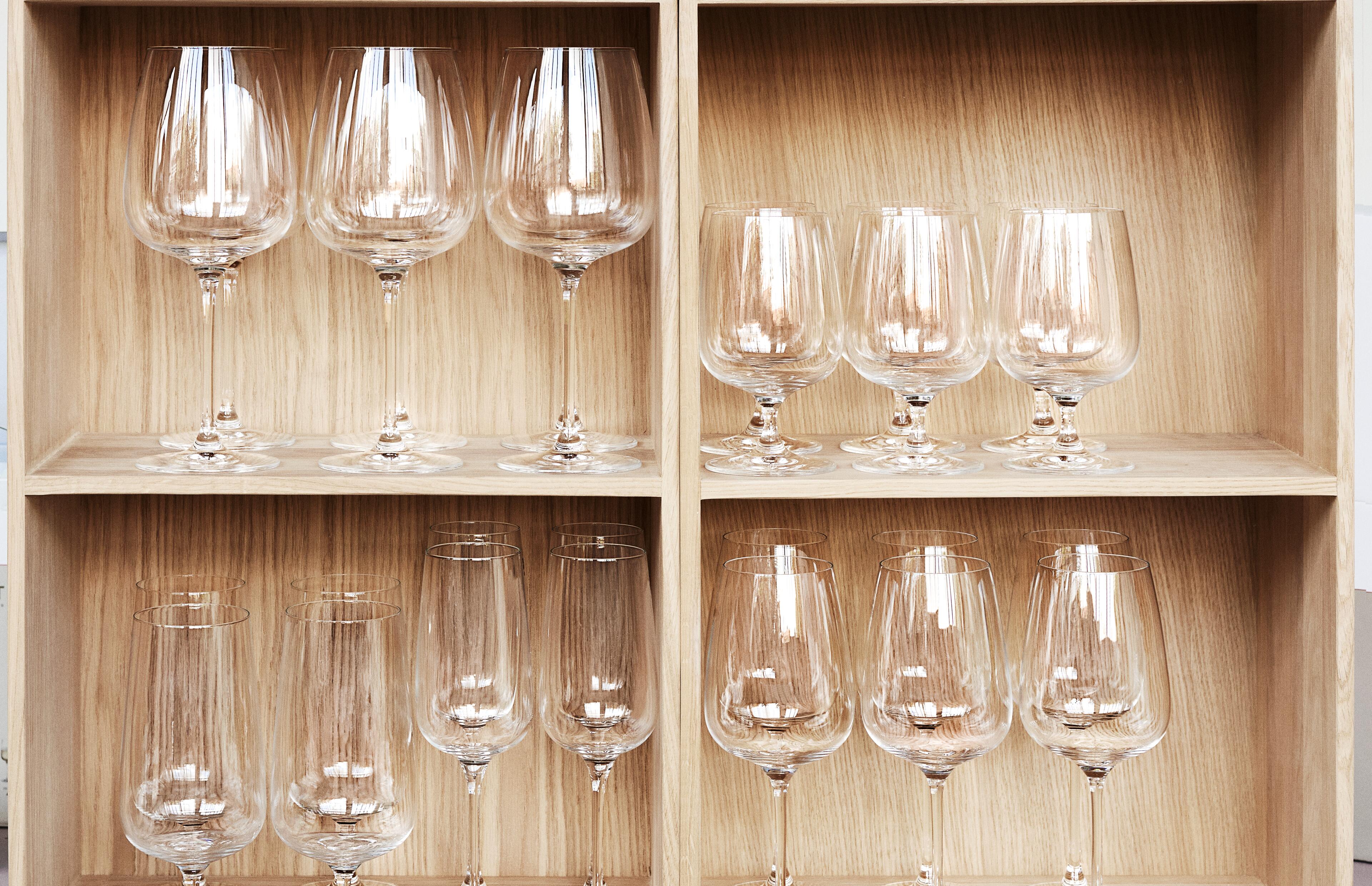 Six wine glasses from the Holmegaard Bouquet series