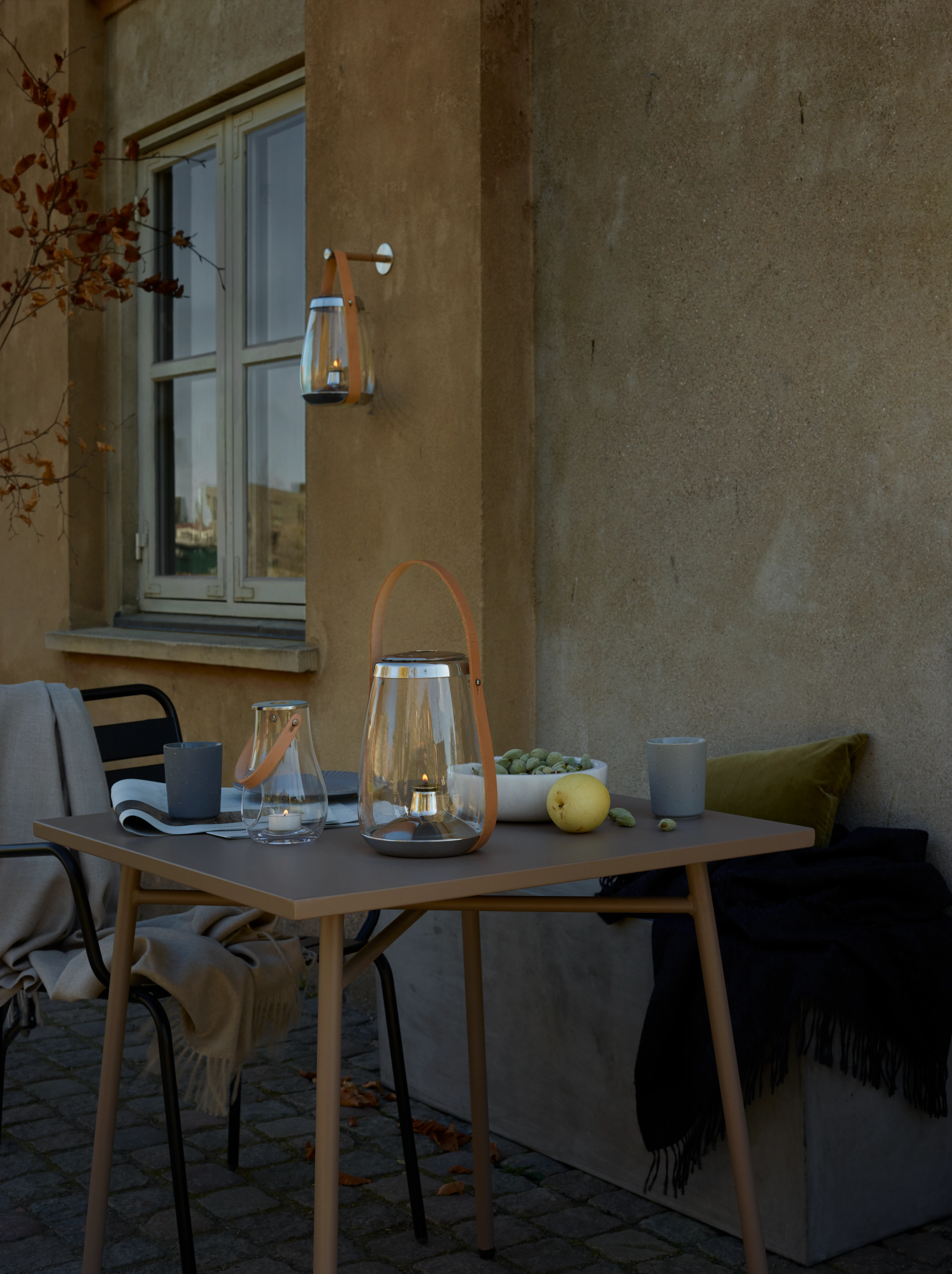 Oljelykt H33 cm fra Holmegaard i fargen Klar, laget av Glass