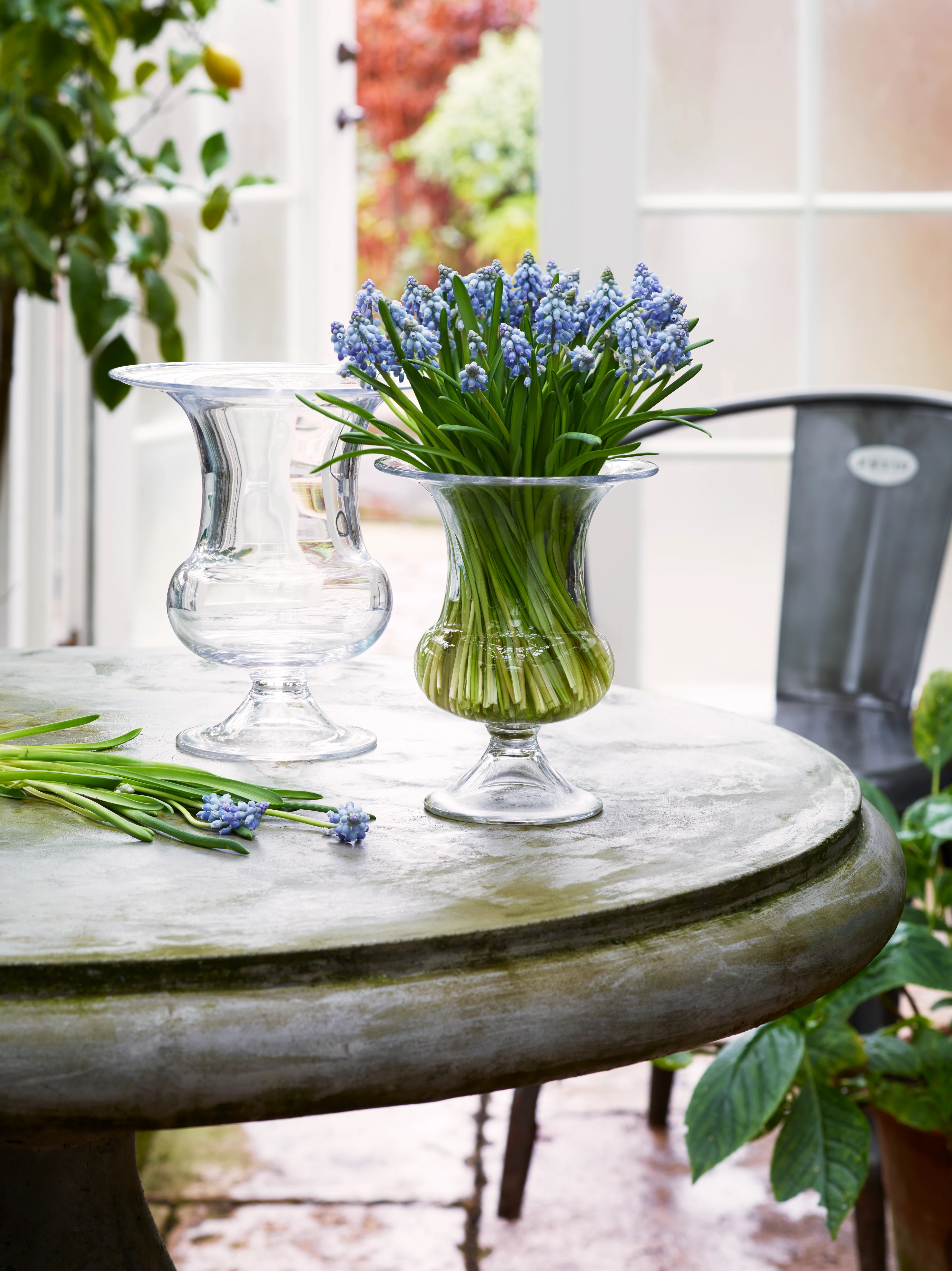 Holmegaard Old English Vase H19 clear