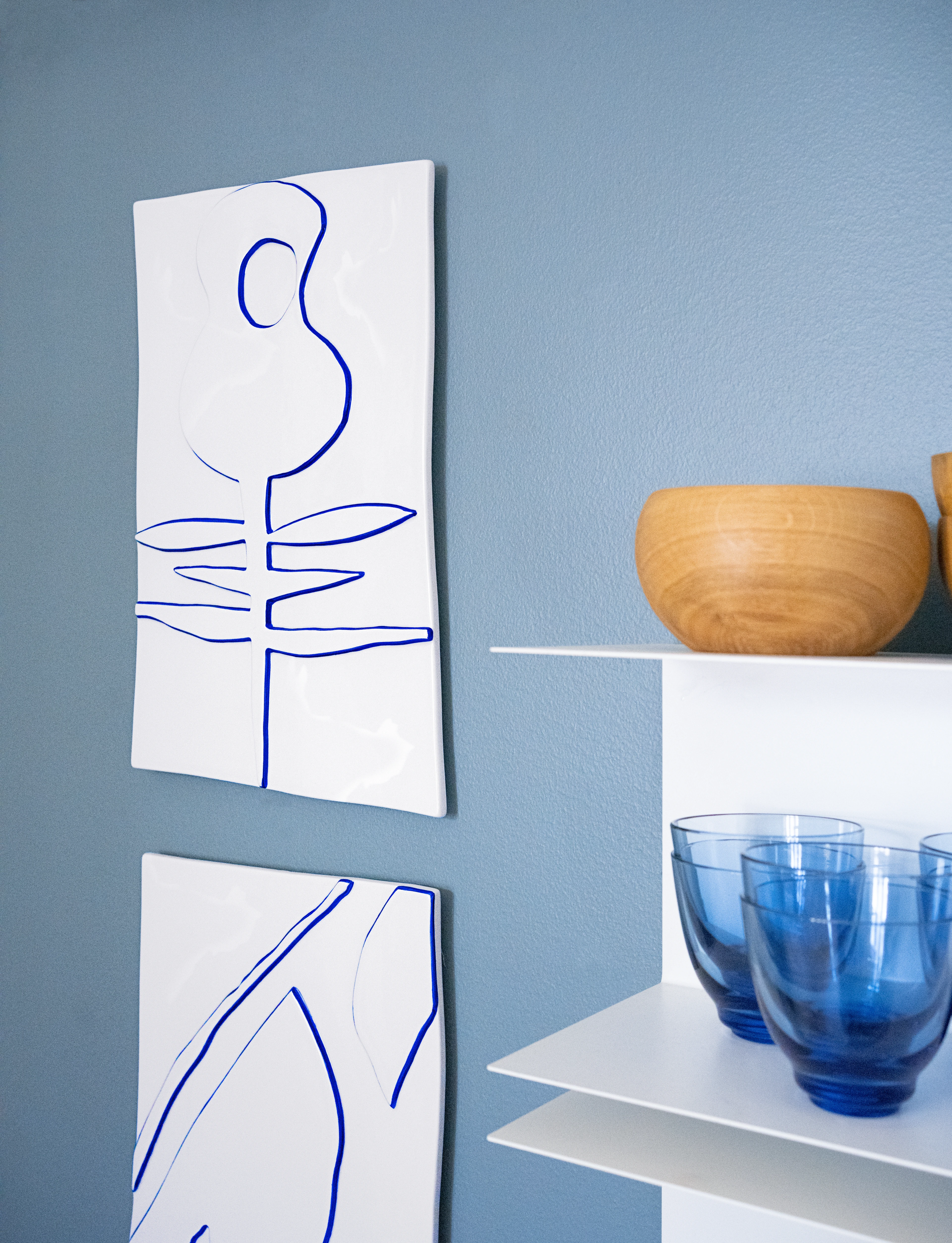 flower 27x44cm fra Kähler i fargen Hvit, laget av Keramikk