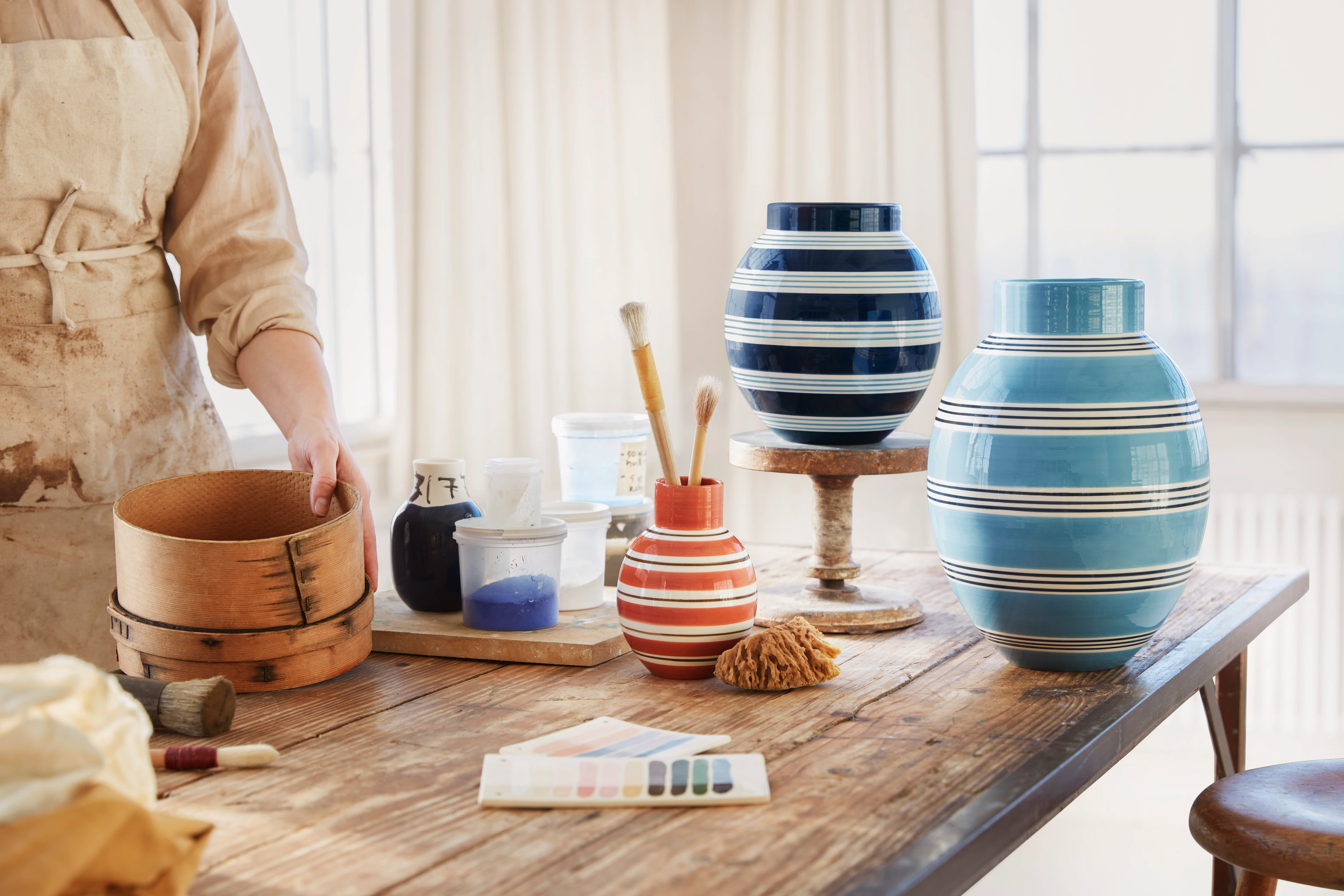 Vaser og urtepottetrekk fra Kähler Omaggio Nuovo