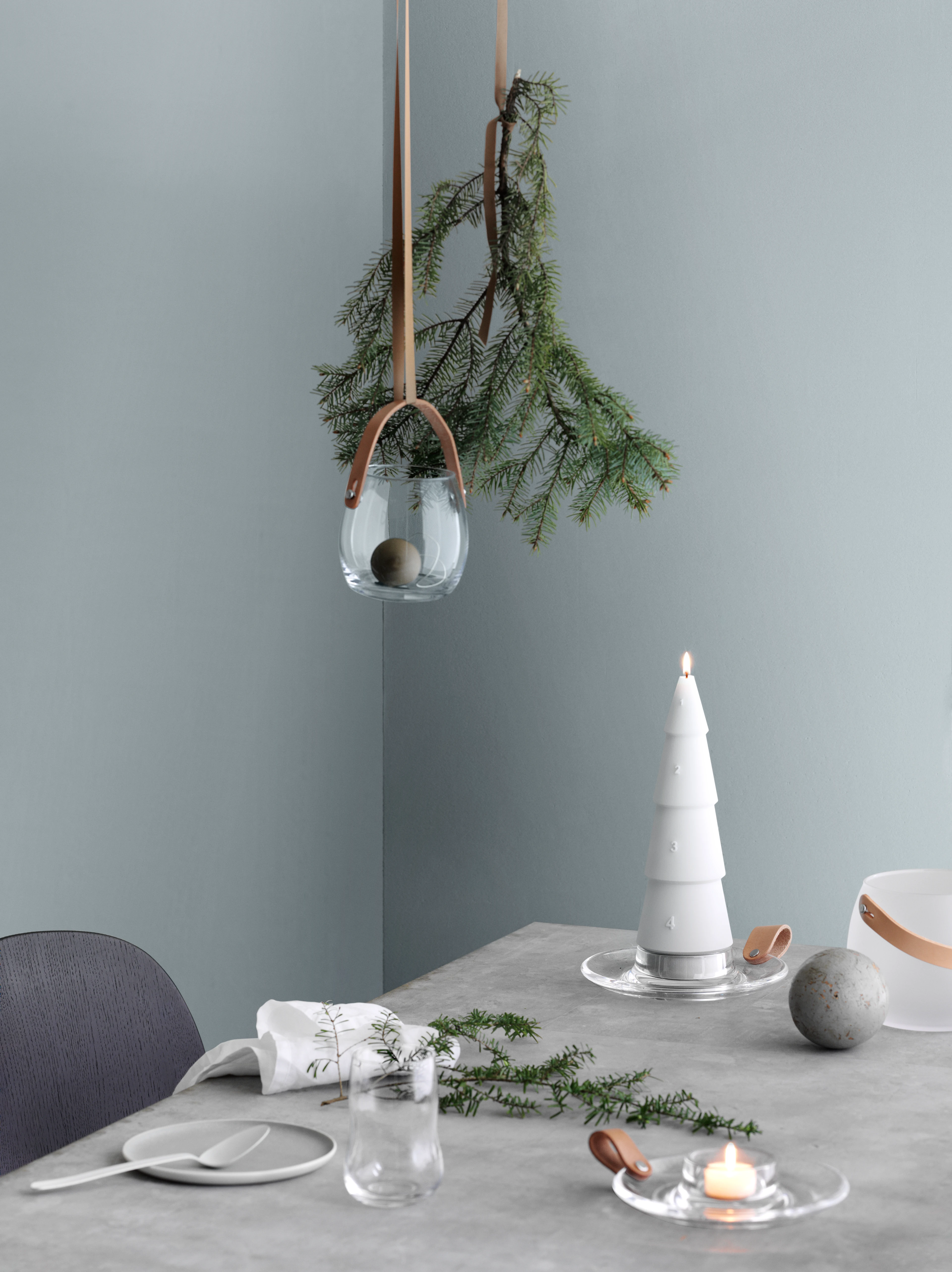 Lysestake til kubbelys H4.5 fra Holmegaard i fargen Klar, laget av Glass