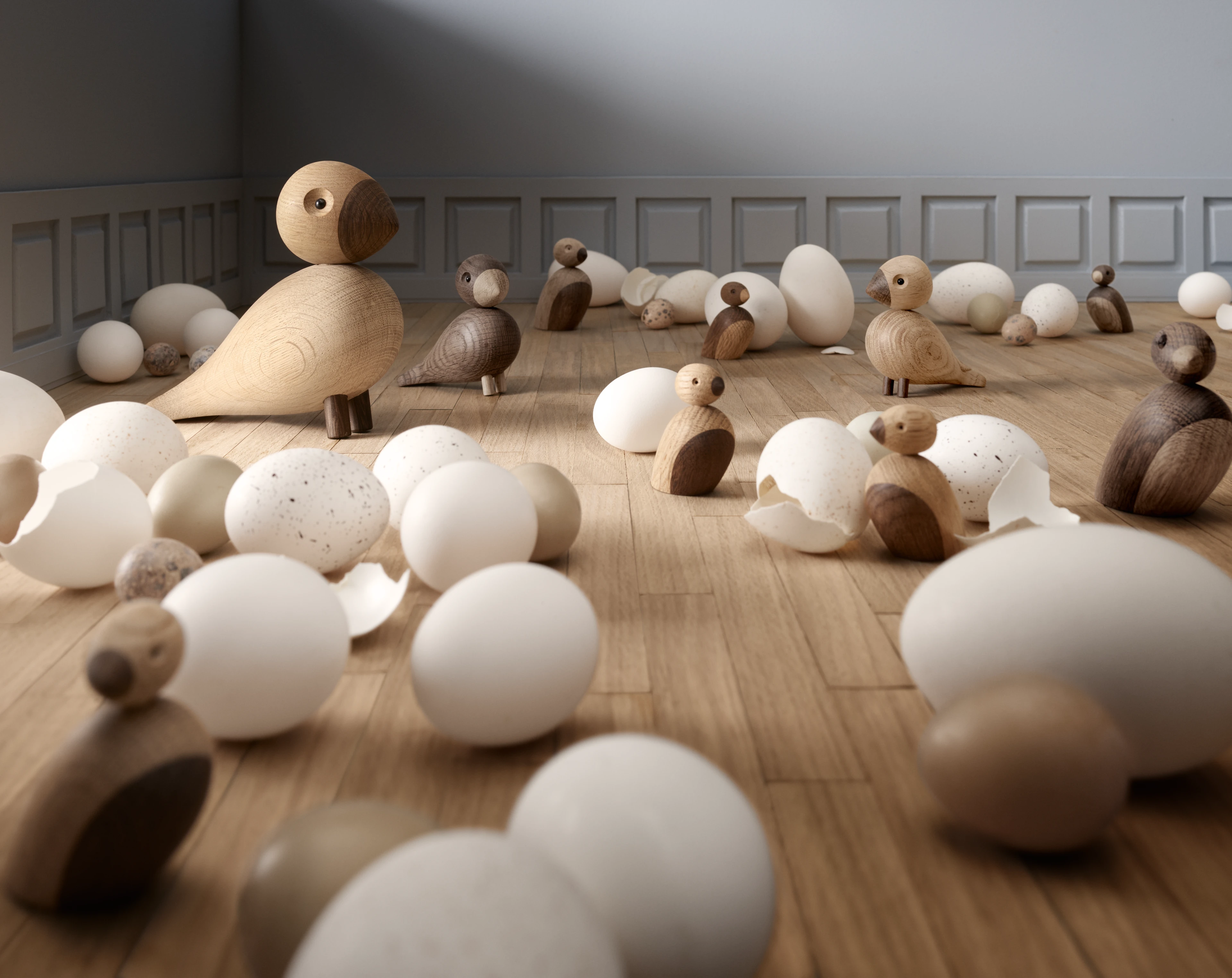 Kay Bojesen birds and eggshells