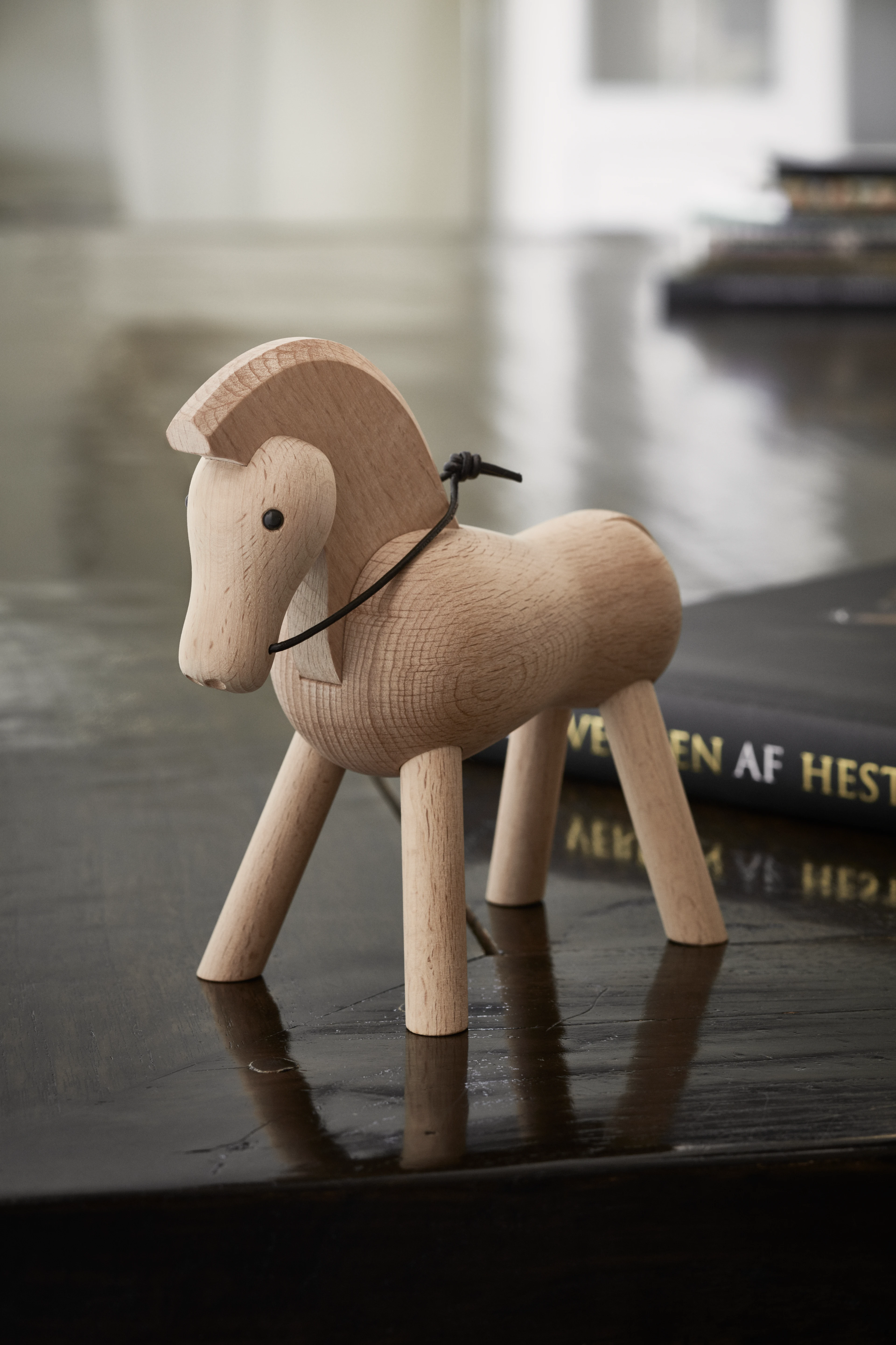 Pferd H14 cm von Kay Bojesen in der Farbe Buche, hergestellt aus Holz