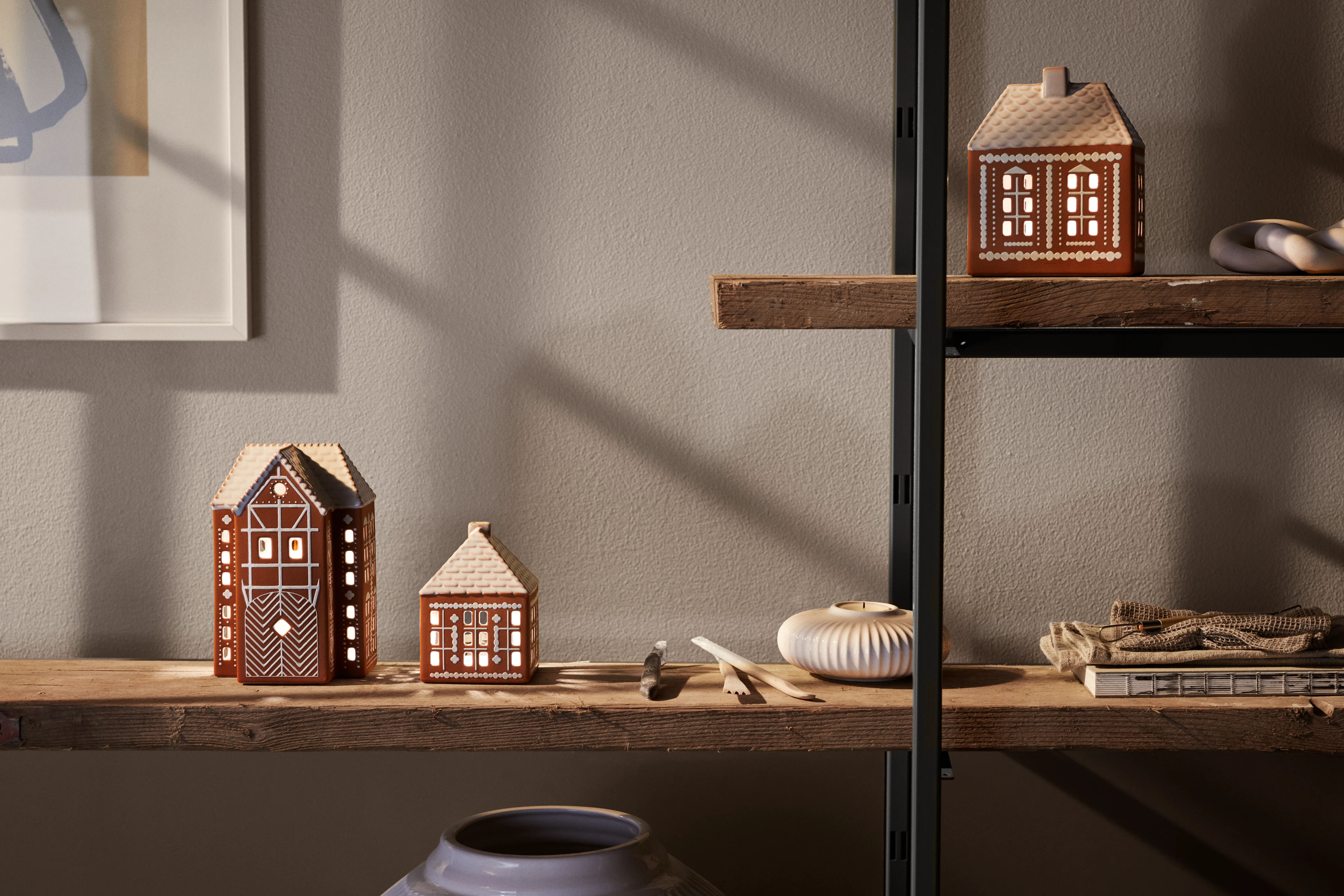 Lighthouse large from Kähler  in Brown color, made of Ceramics