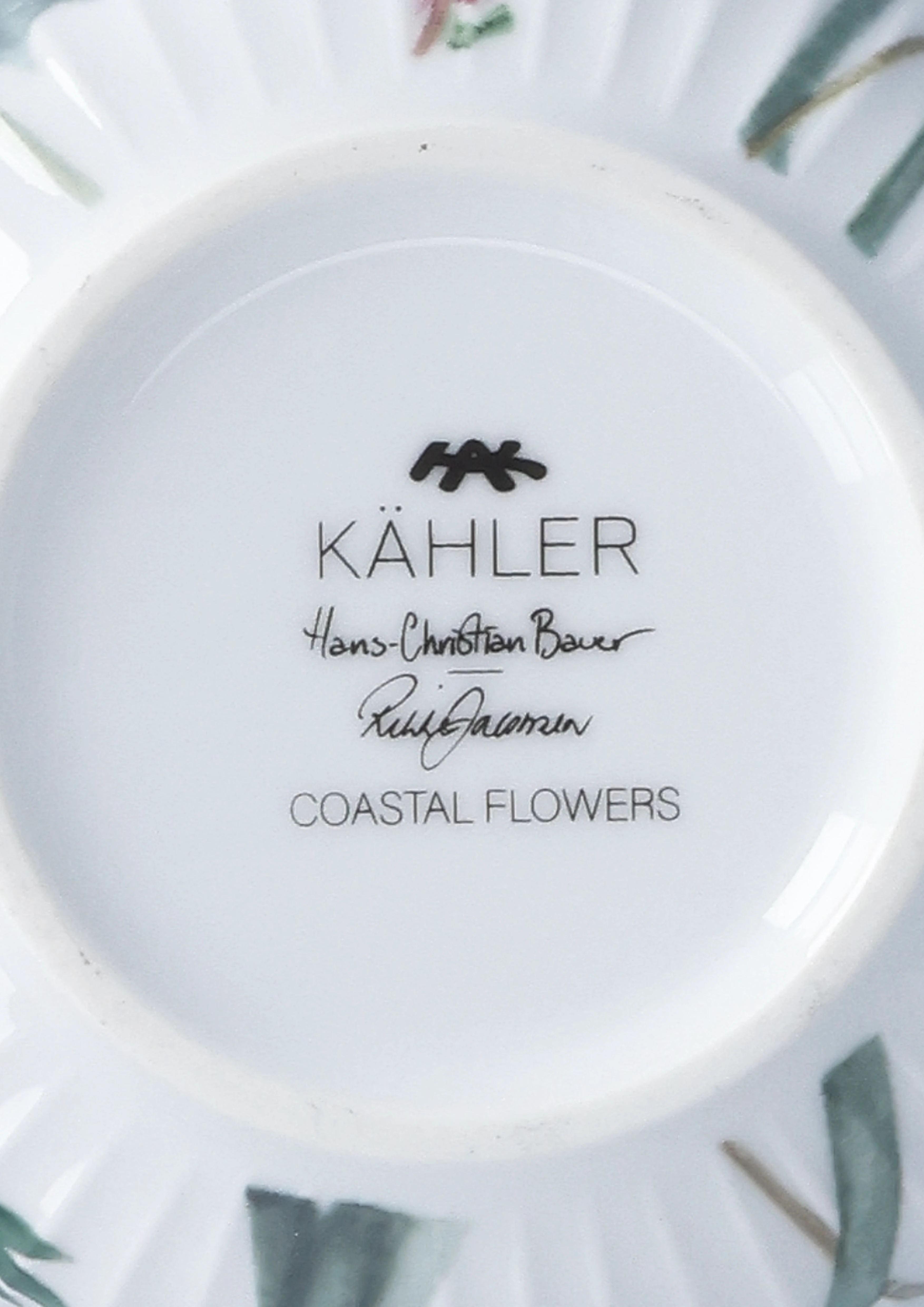 Schale Ø12 cm von Kähler in der Farbe Coastal Flower, hergestellt aus Keramik