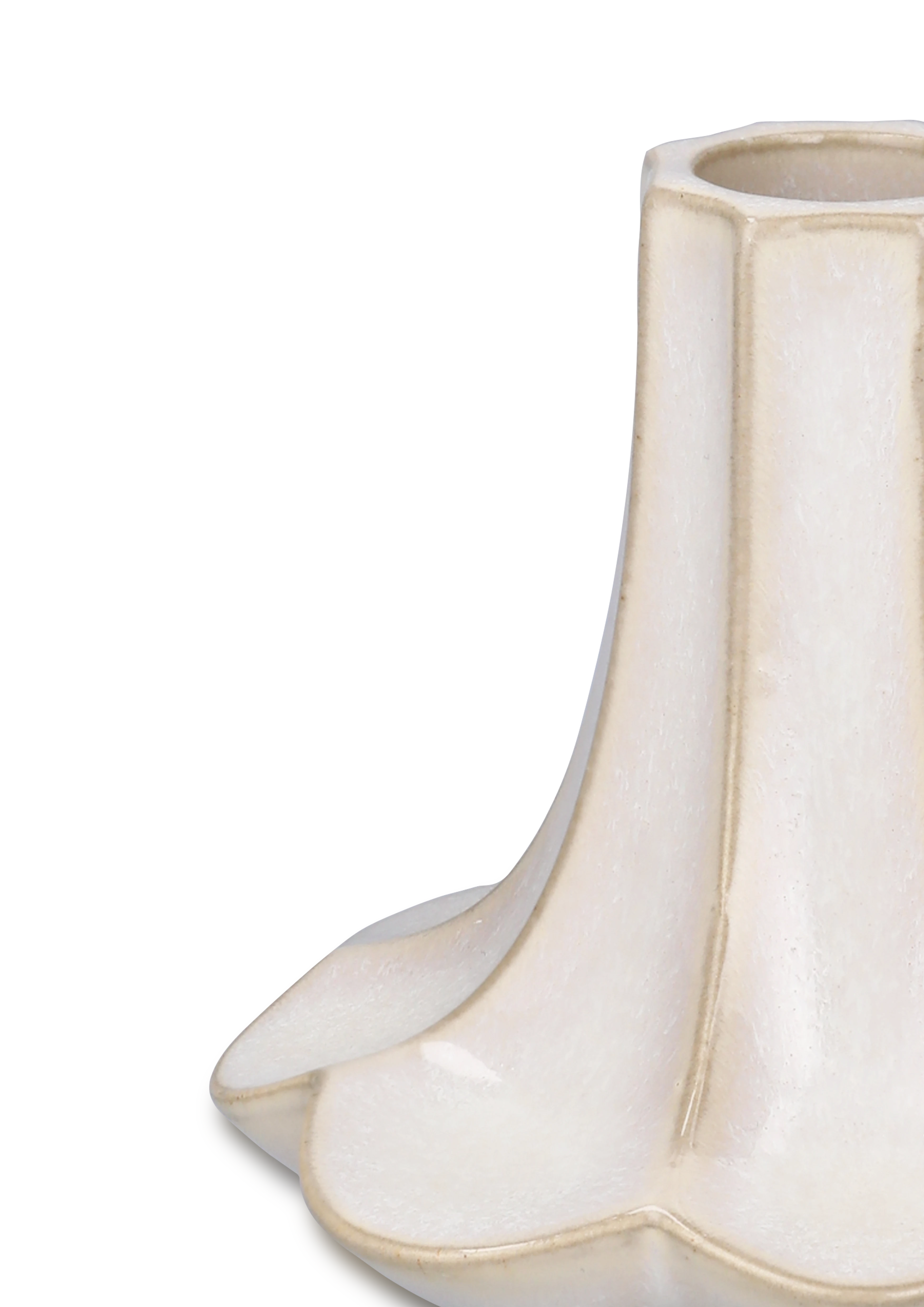 Kerzenständer H10 cm von Kähler in der Farbe Beige, hergestellt aus Keramik