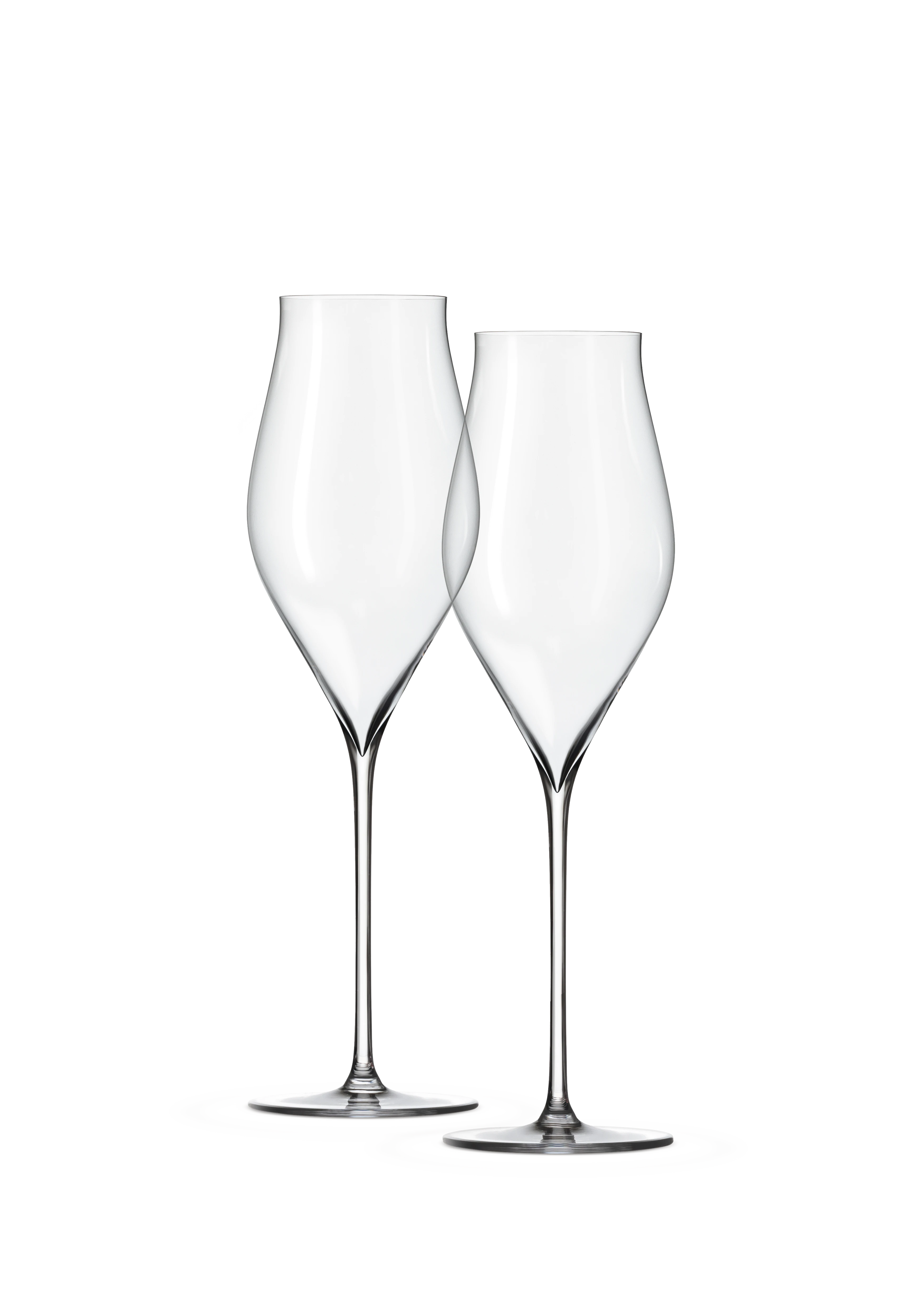 Champagneglas 38 cl 2 stk. fra Holmegaard i farven Klar, lavet af Glas