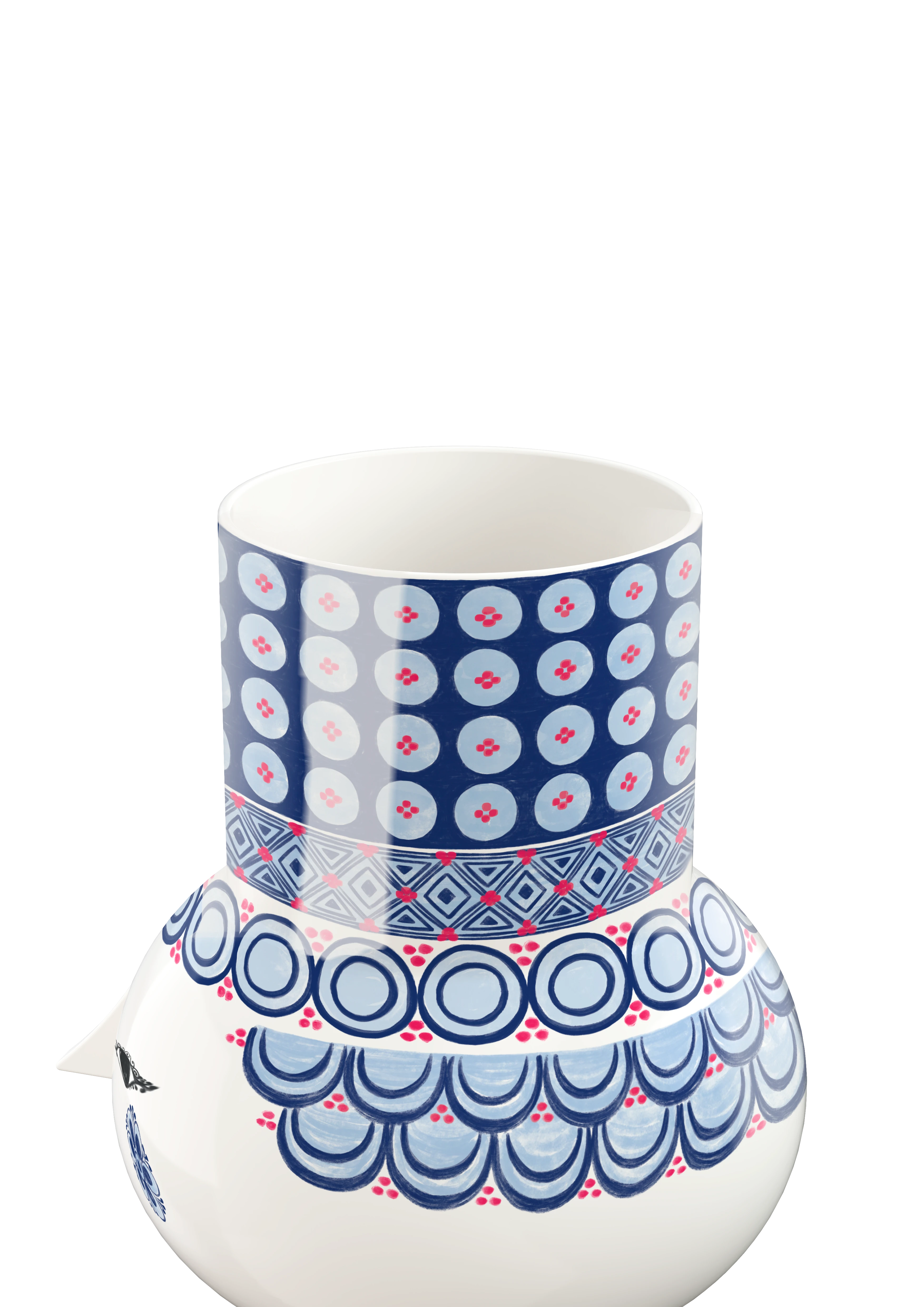 Vase H20 cm from Bjørn Wiinblad in Blue color, made of Ceramics