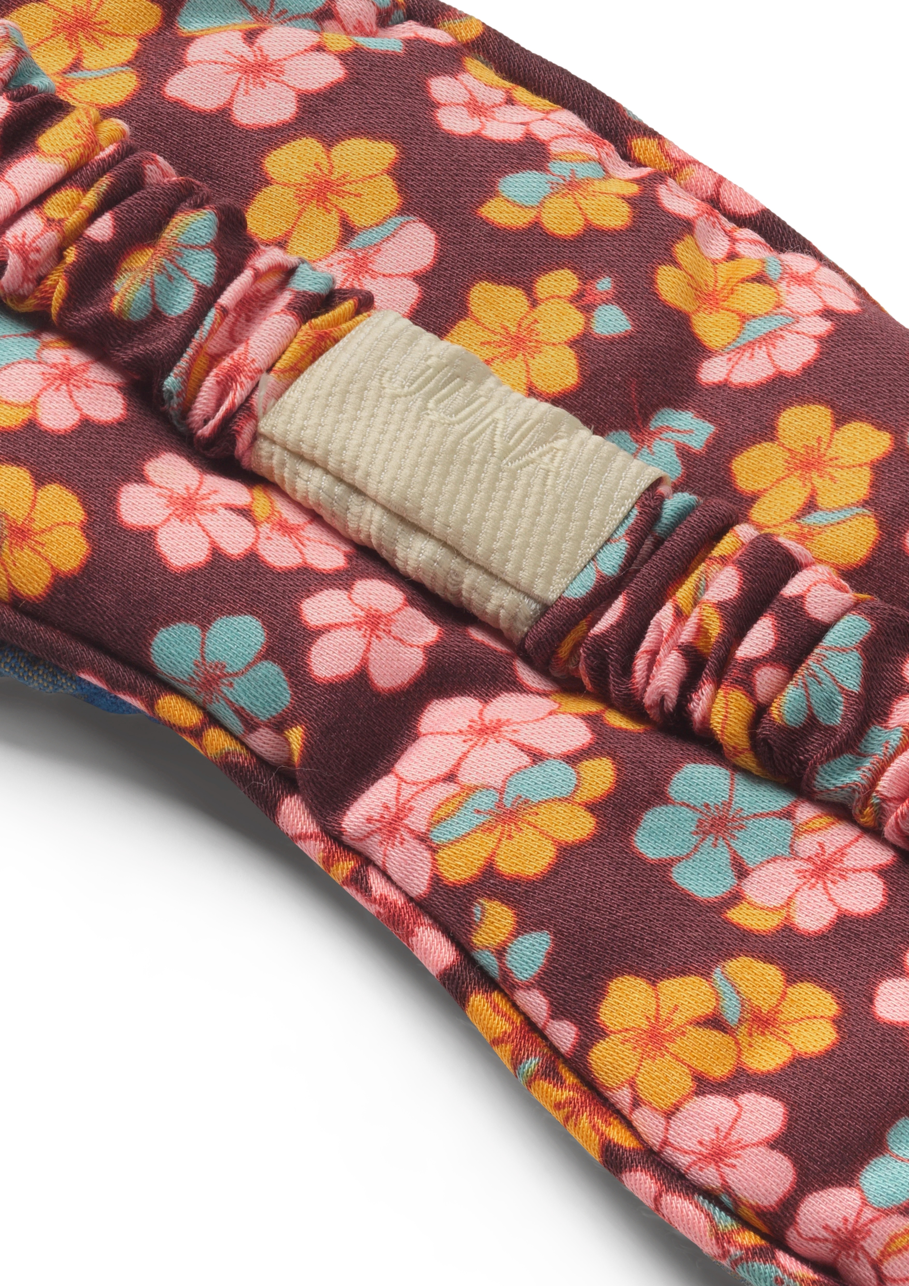 Dodo Sleeping mask from JUNA in Blue/Ochre color, made of Cotton