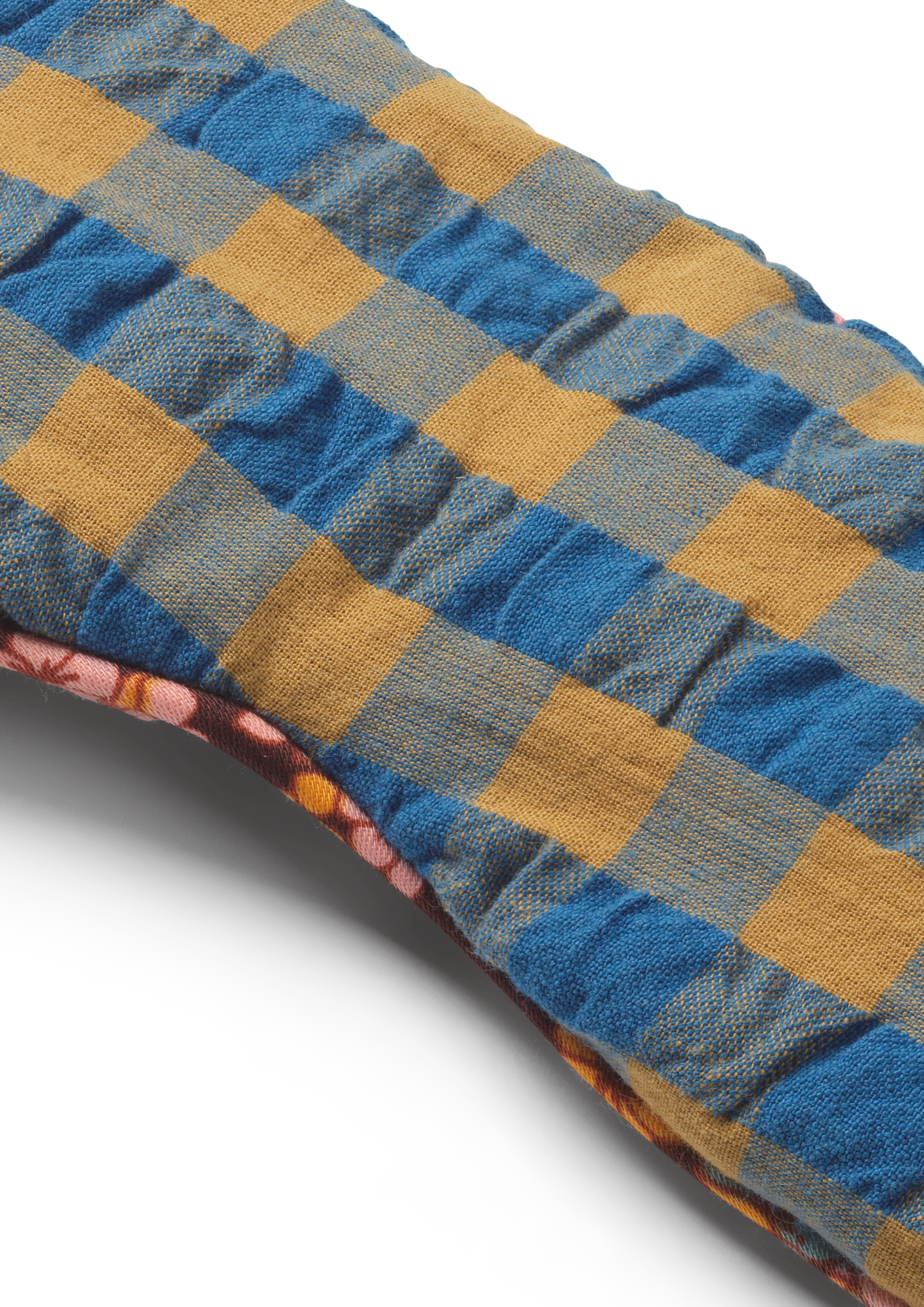 Dodo Sleeping mask from JUNA in Blue/Ochre color, made of Cotton