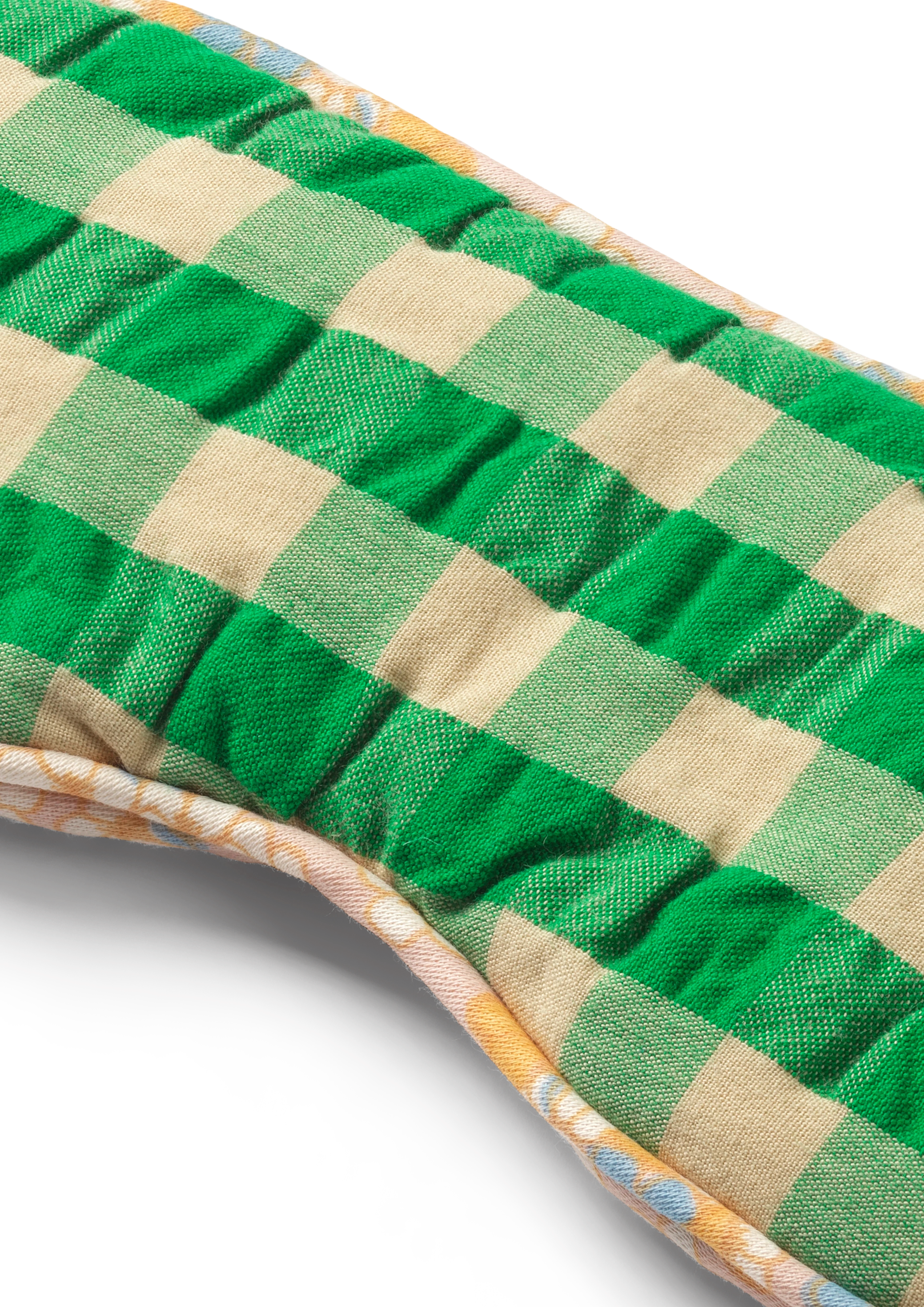 Dodo Sleeping mask from JUNA in Green/Sand color, made of Cotton