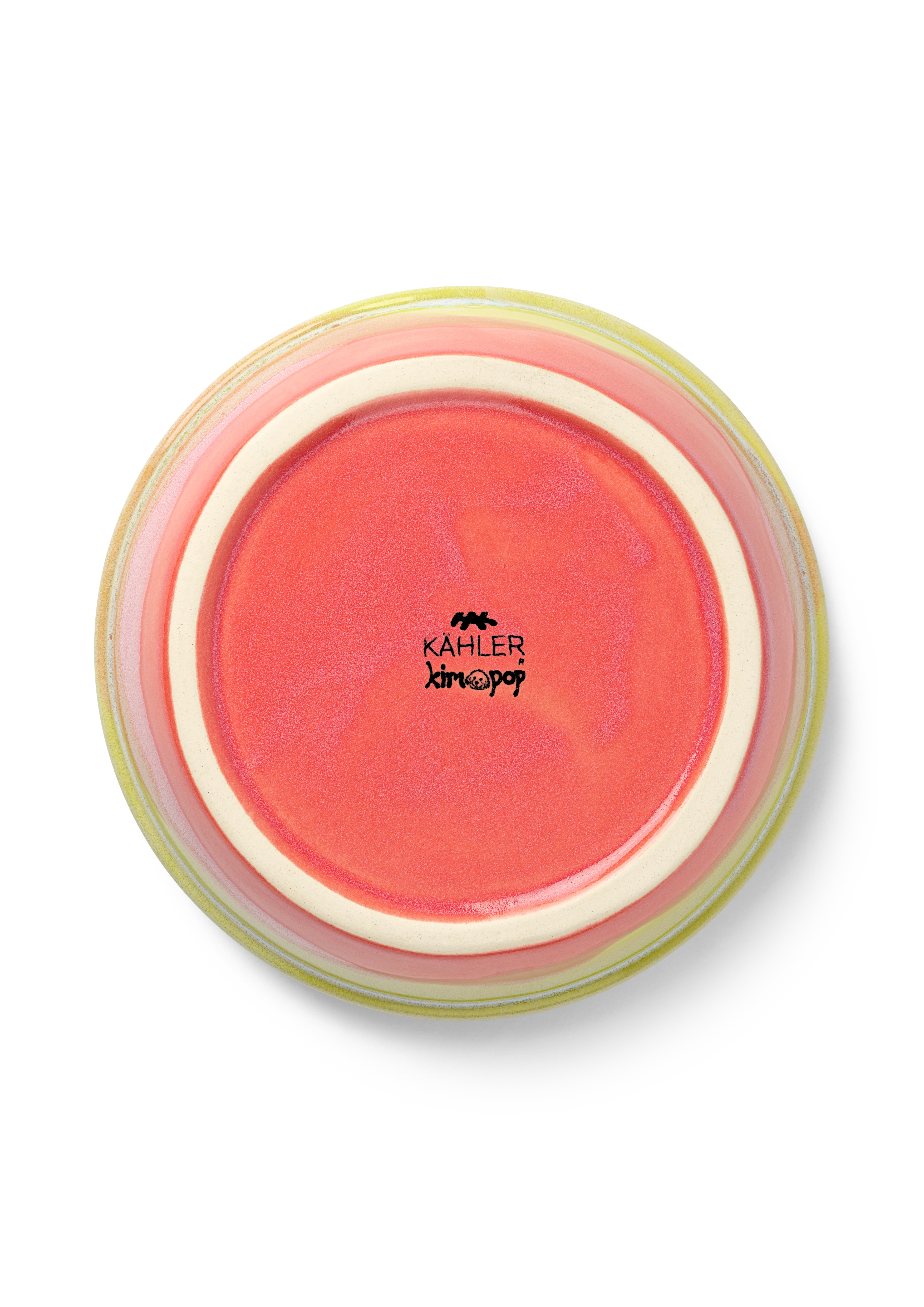 Bowl Ø16 cm from Kähler  in Mint/Apple green/Pink color, made of Ceramics