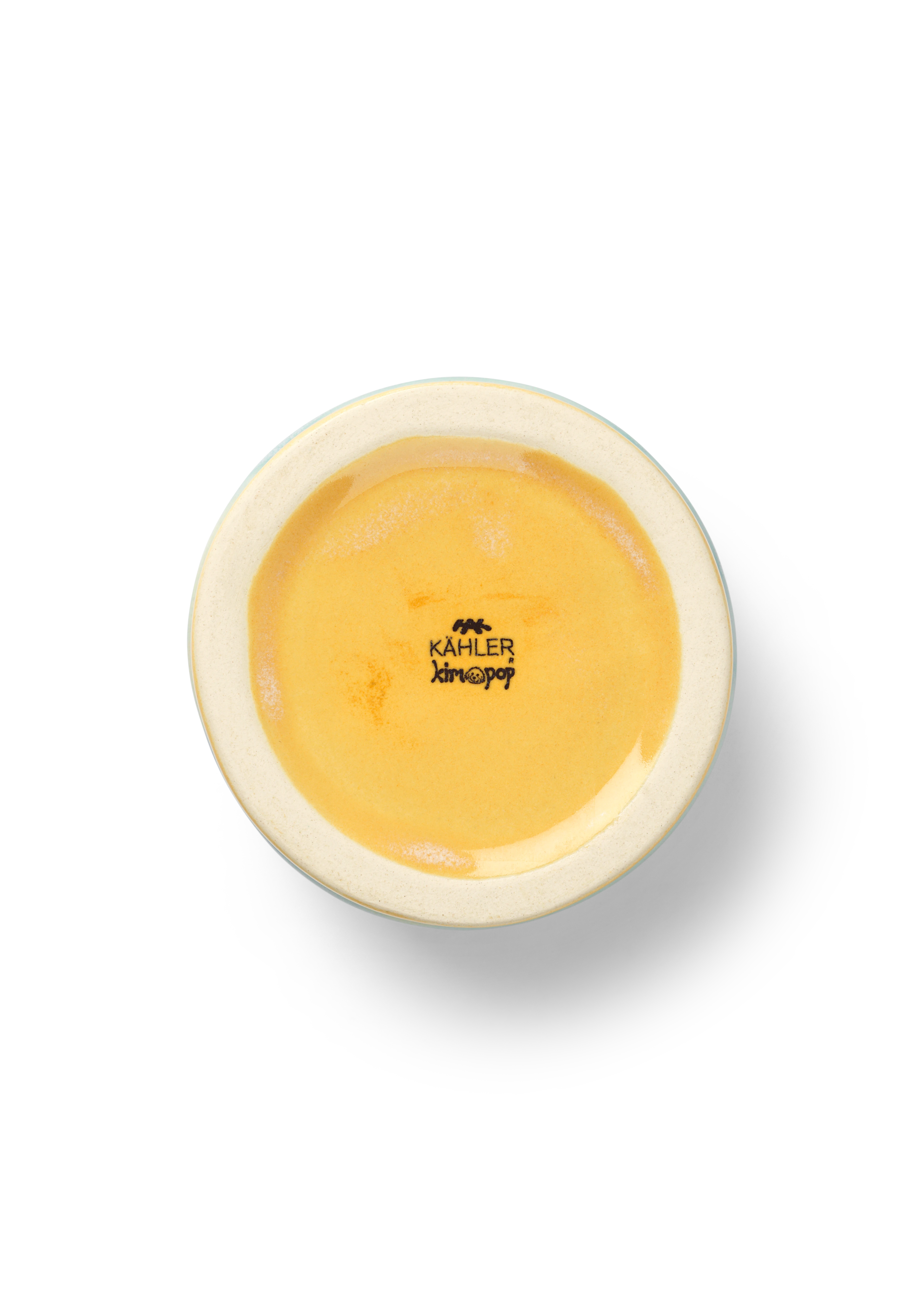 Mug 27 cl from Kähler  in Apple green/Mint/Yellow color, made of Ceramics