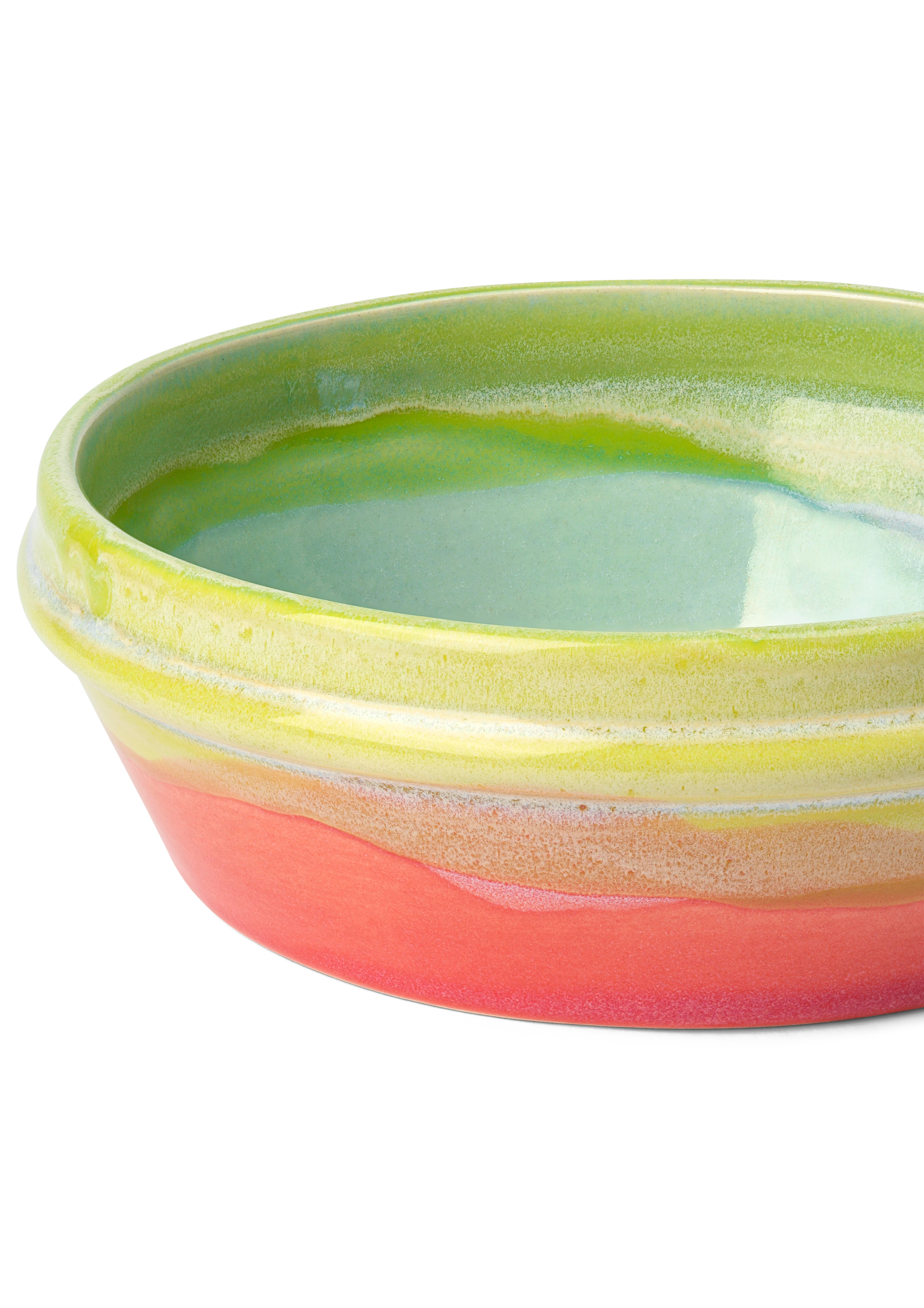 Skål Ø16 cm fra Kähler i fargen Mint/Apple green/Pink, laget av Keramikk