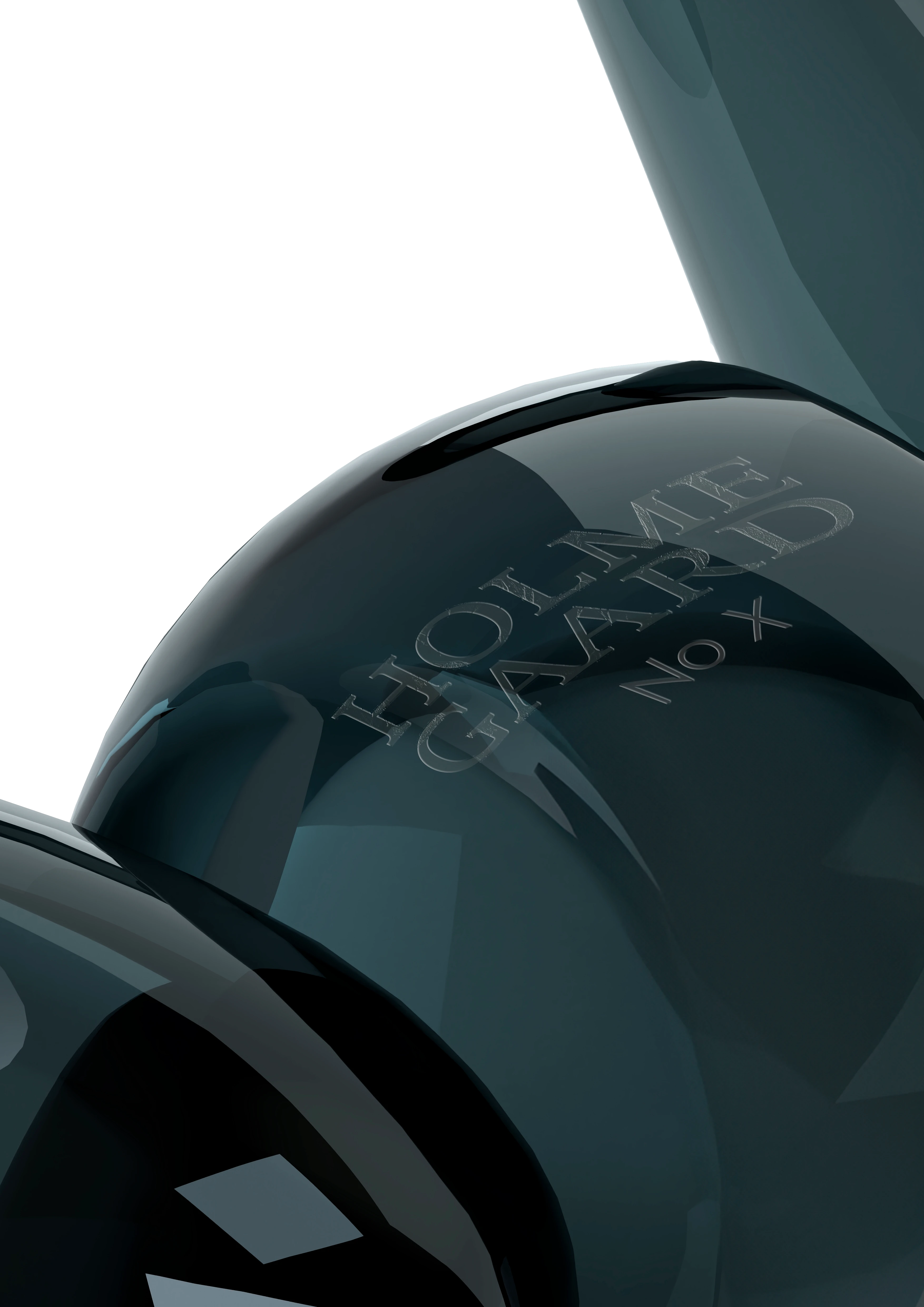 x Kay Bojesen Affe gross von Holmegaard in der Farbe Smoke glass, hergestellt aus Glas