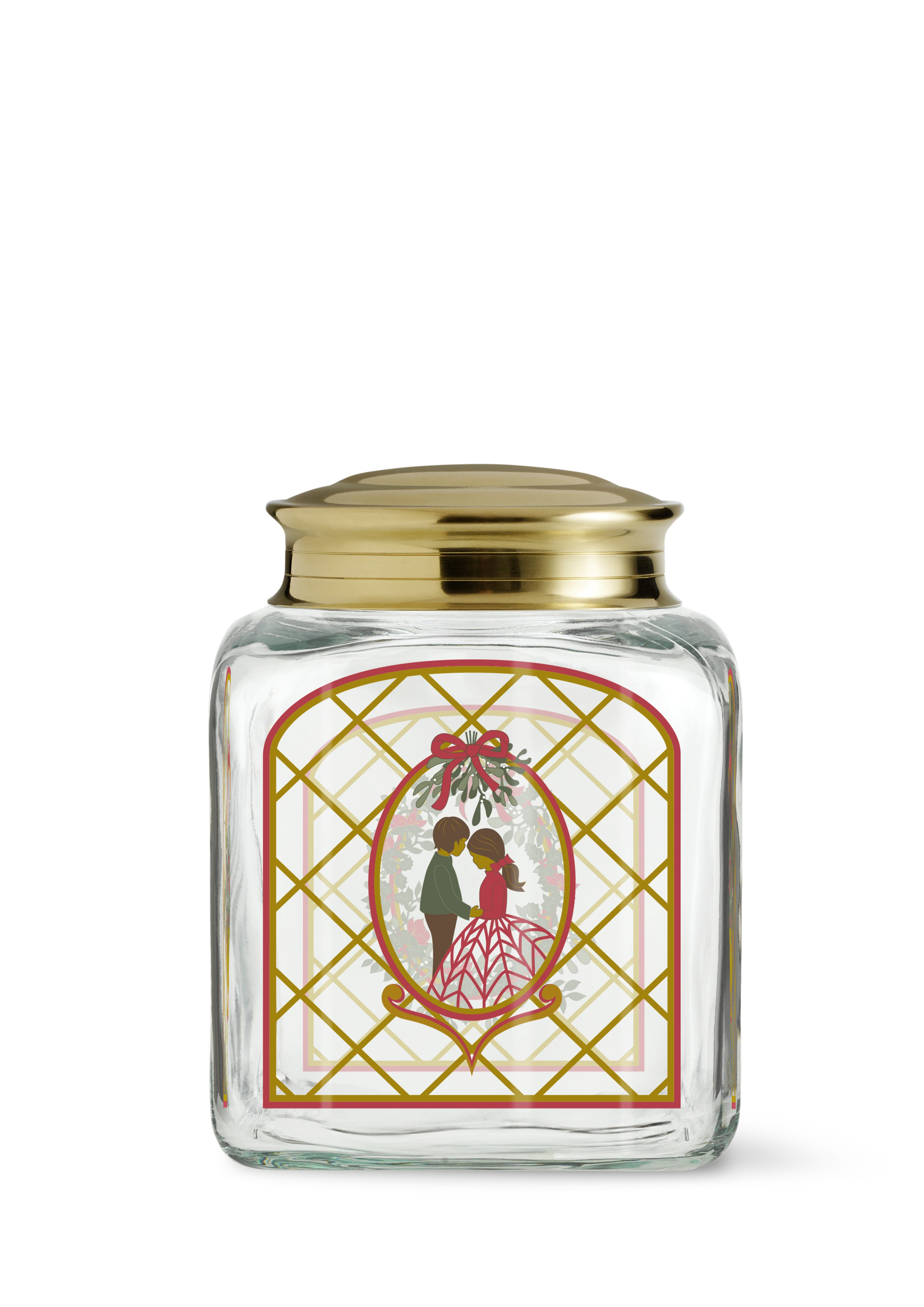 Weihnachtsgebäckglas 2025 H16 von Holmegaard in der Farbe Multi, hergestellt aus Glas