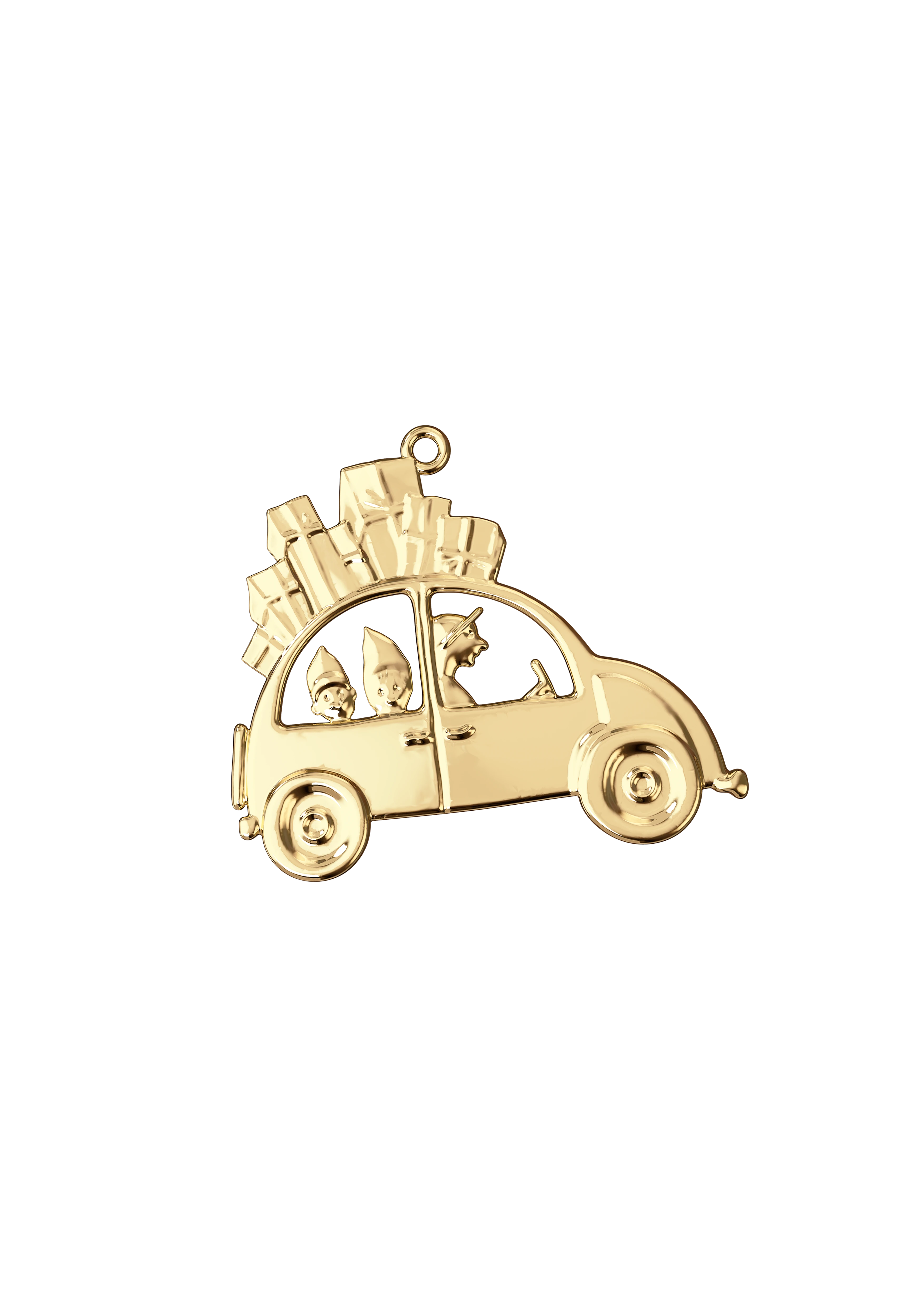 Christmas Car H6.5 from Rosendahl in Gold Plated color, made of Metal