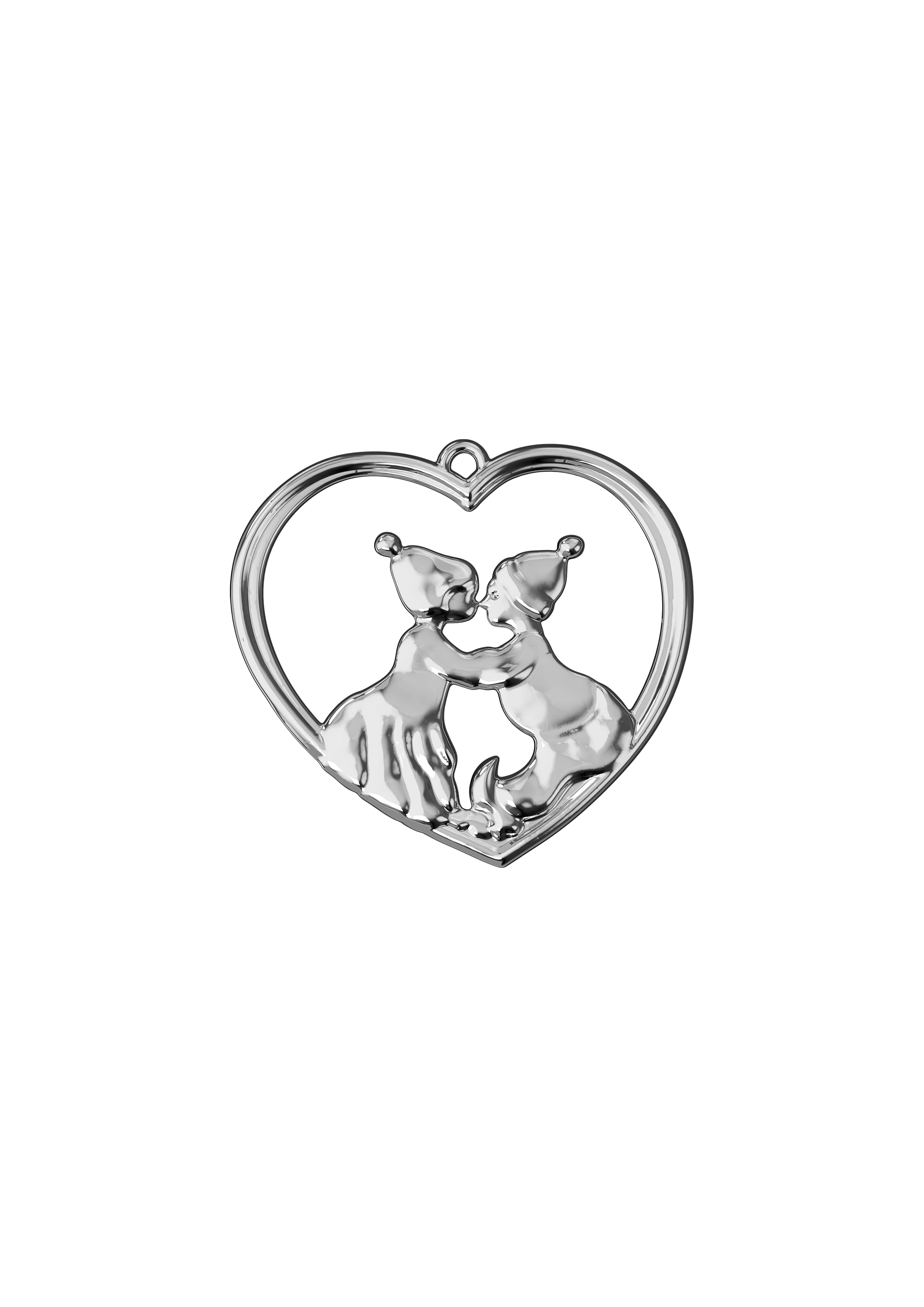 Kissing Elves H6.5 from Rosendahl in Silver Plated color, made of Metal