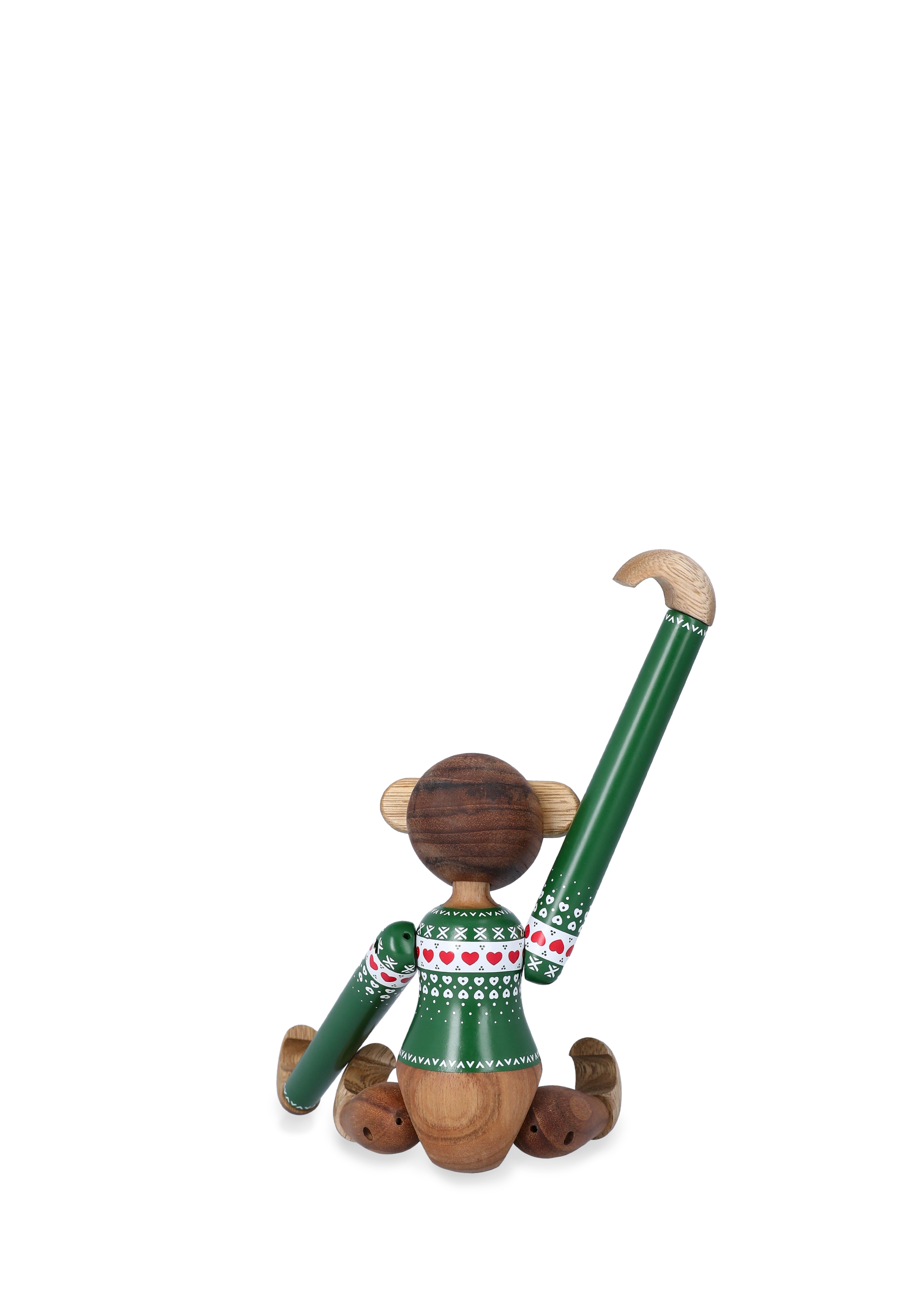 Christmas Jumper Monkey 2025 small from Kay Bojesen in Green color, made of Wood