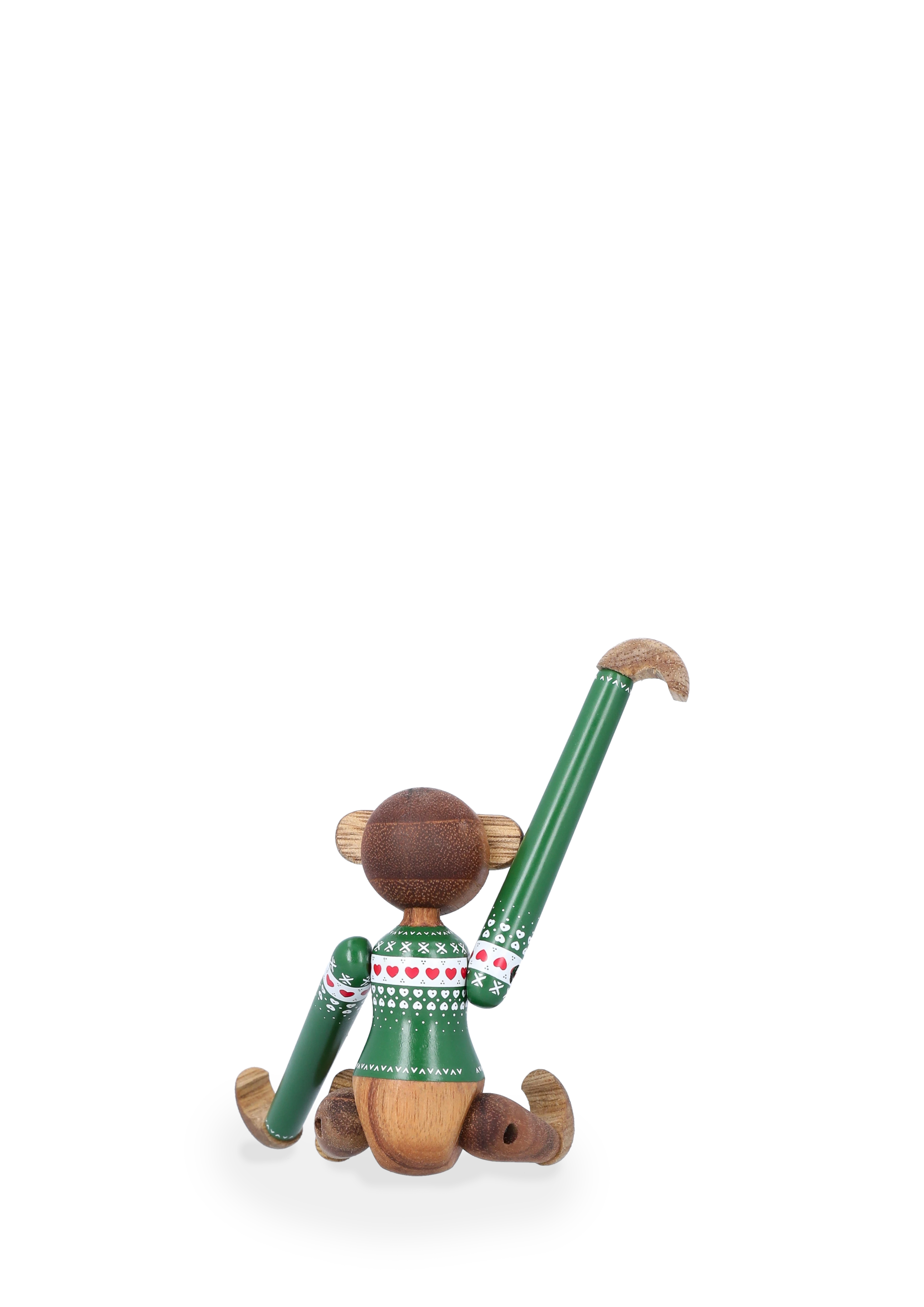 Christmas Jumper Ape 2025 mini fra Kay Bojesen i fargen Grønn, laget av Tre