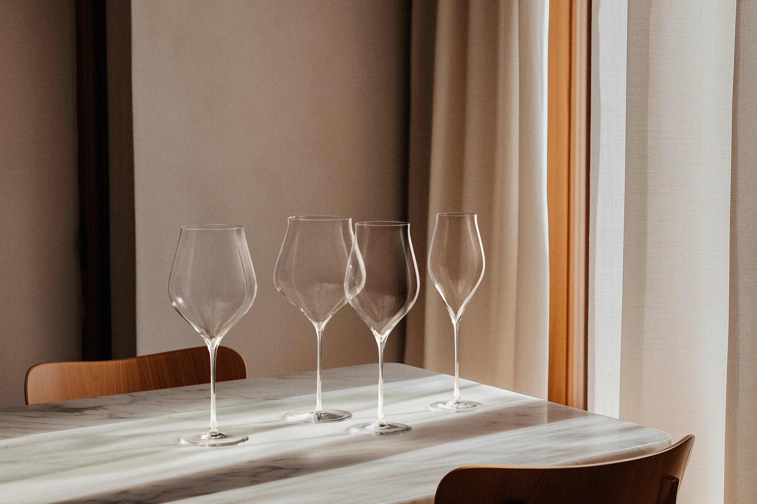 Rødvinsglass 81 cl 2 stk. fra Holmegaard i fargen Klar, laget av Glass