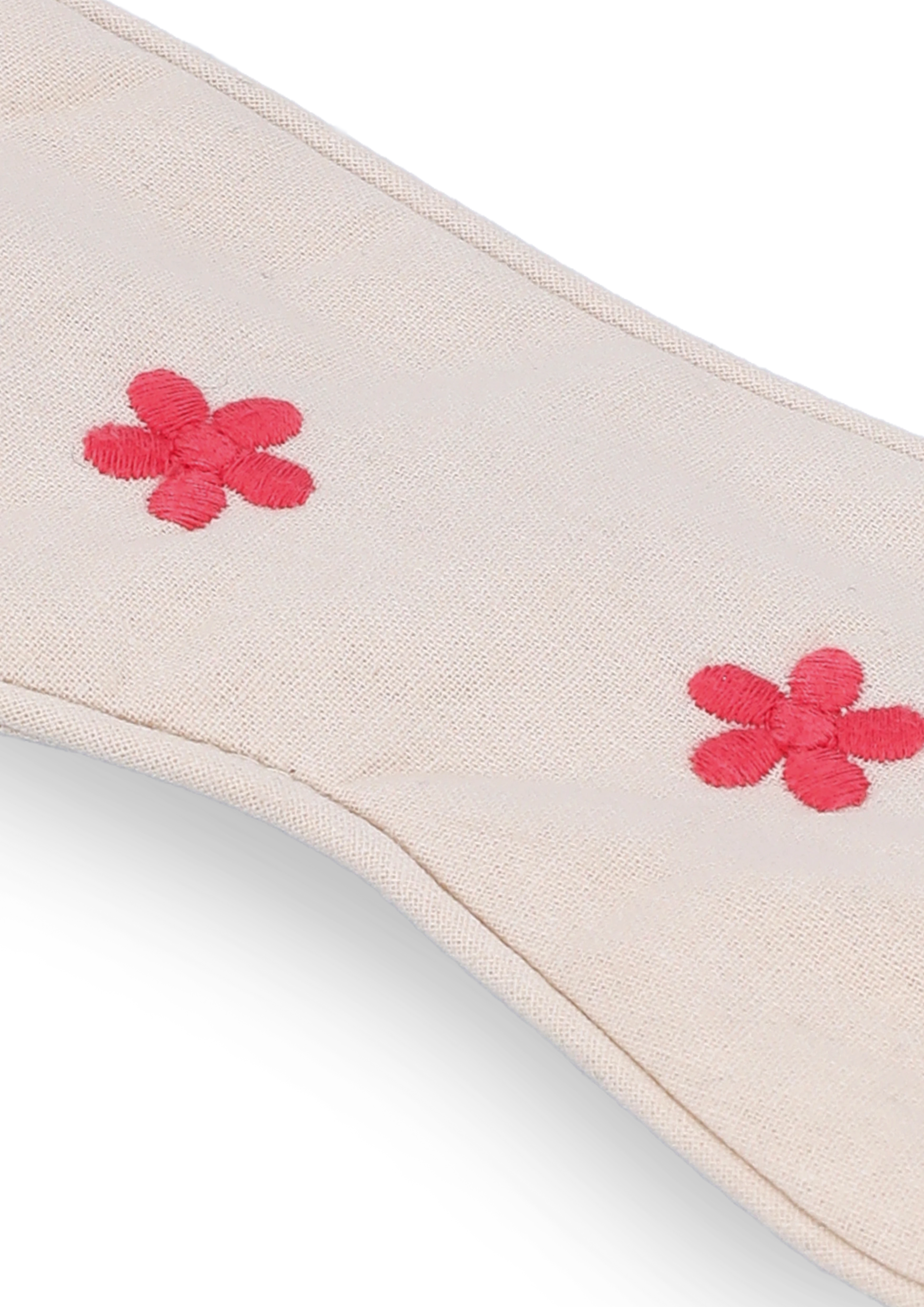 Dodo Sovende Mask fra JUNA i fargen Sand/Rød, laget av Bomull