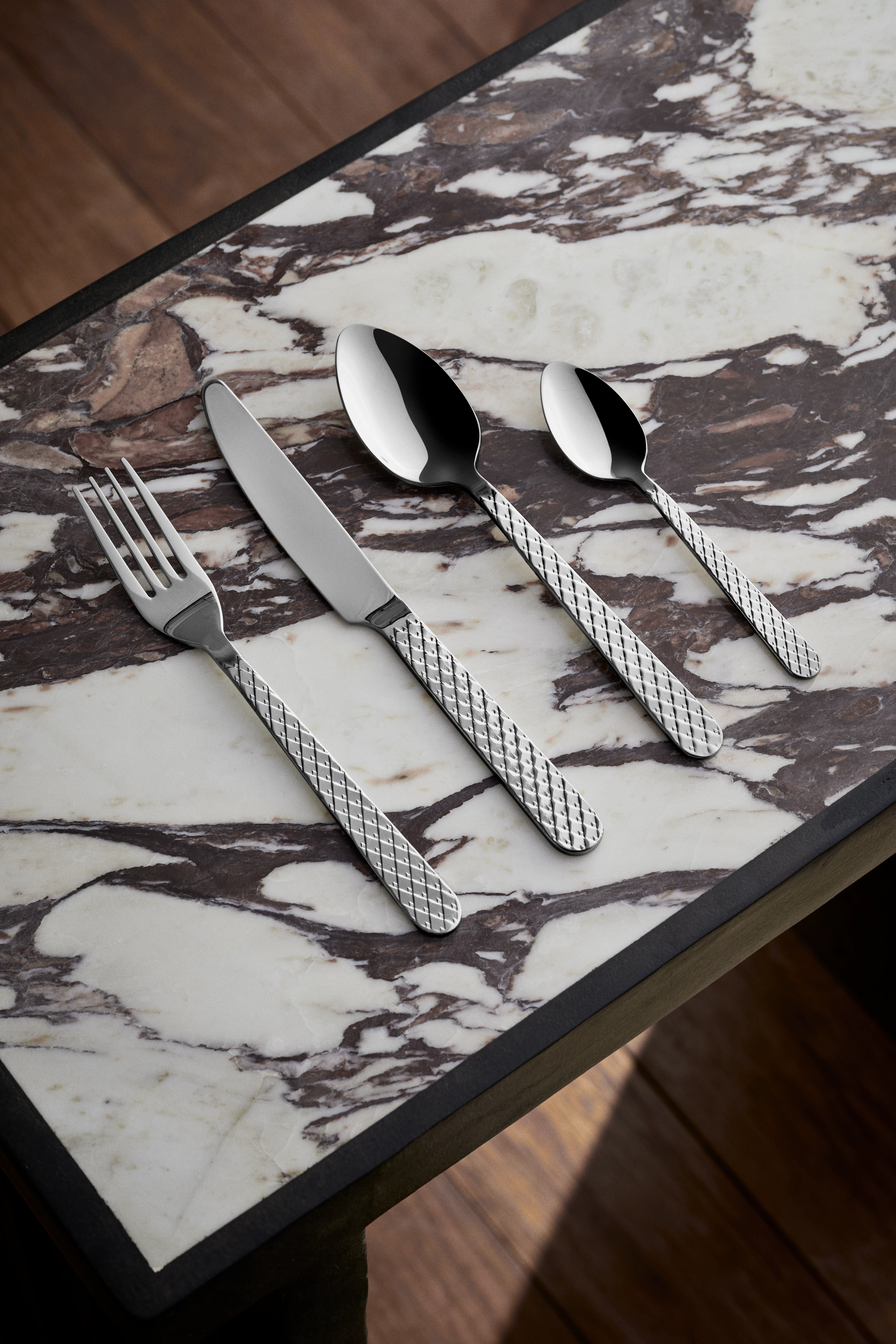 Cutlery set 16 pcs. from Lyngby Porcelæn in Steel color, made of Metal