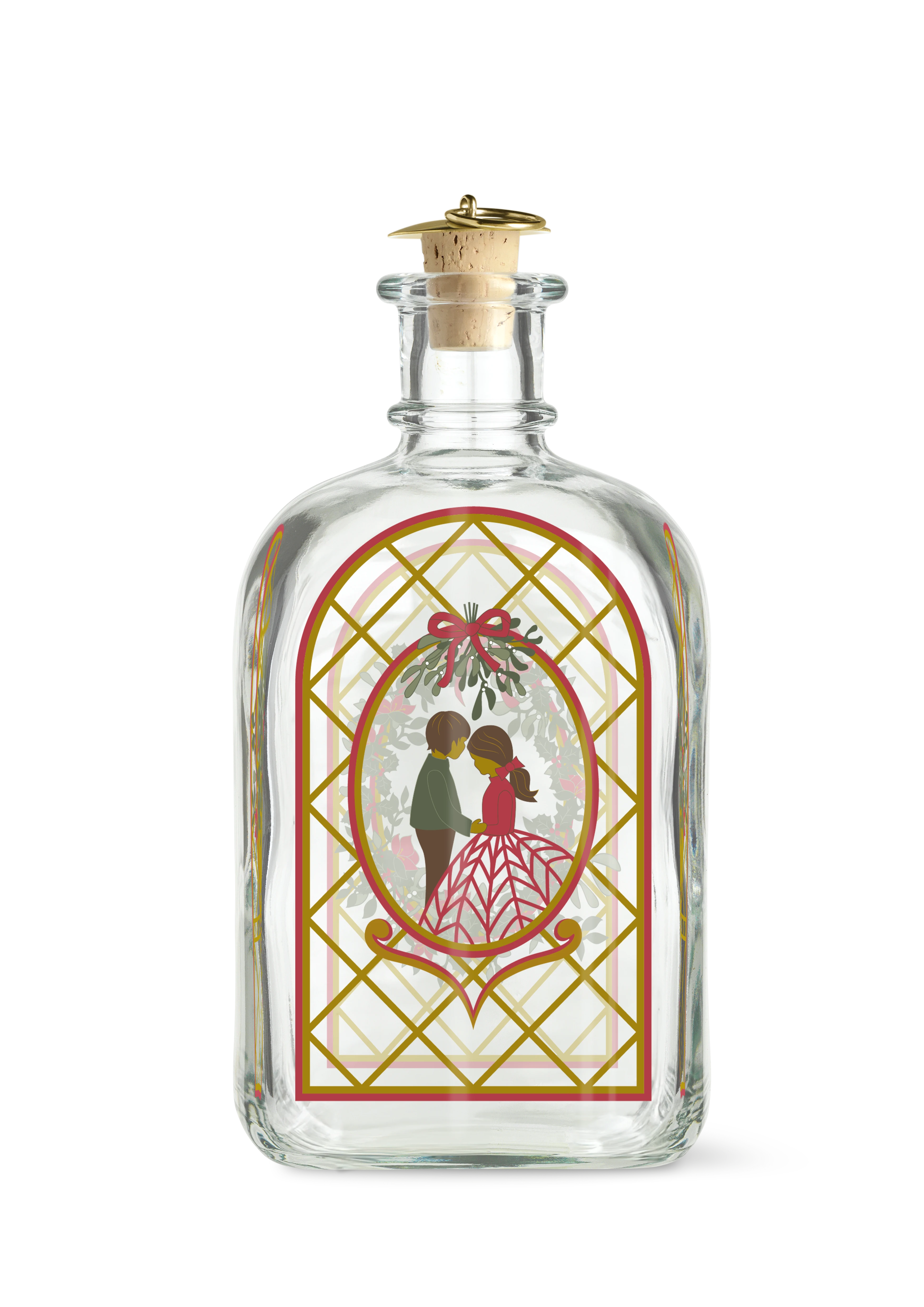 Weihnachtsflasche. 2025 73 cl von Holmegaard in der Farbe Multi, hergestellt aus Glas