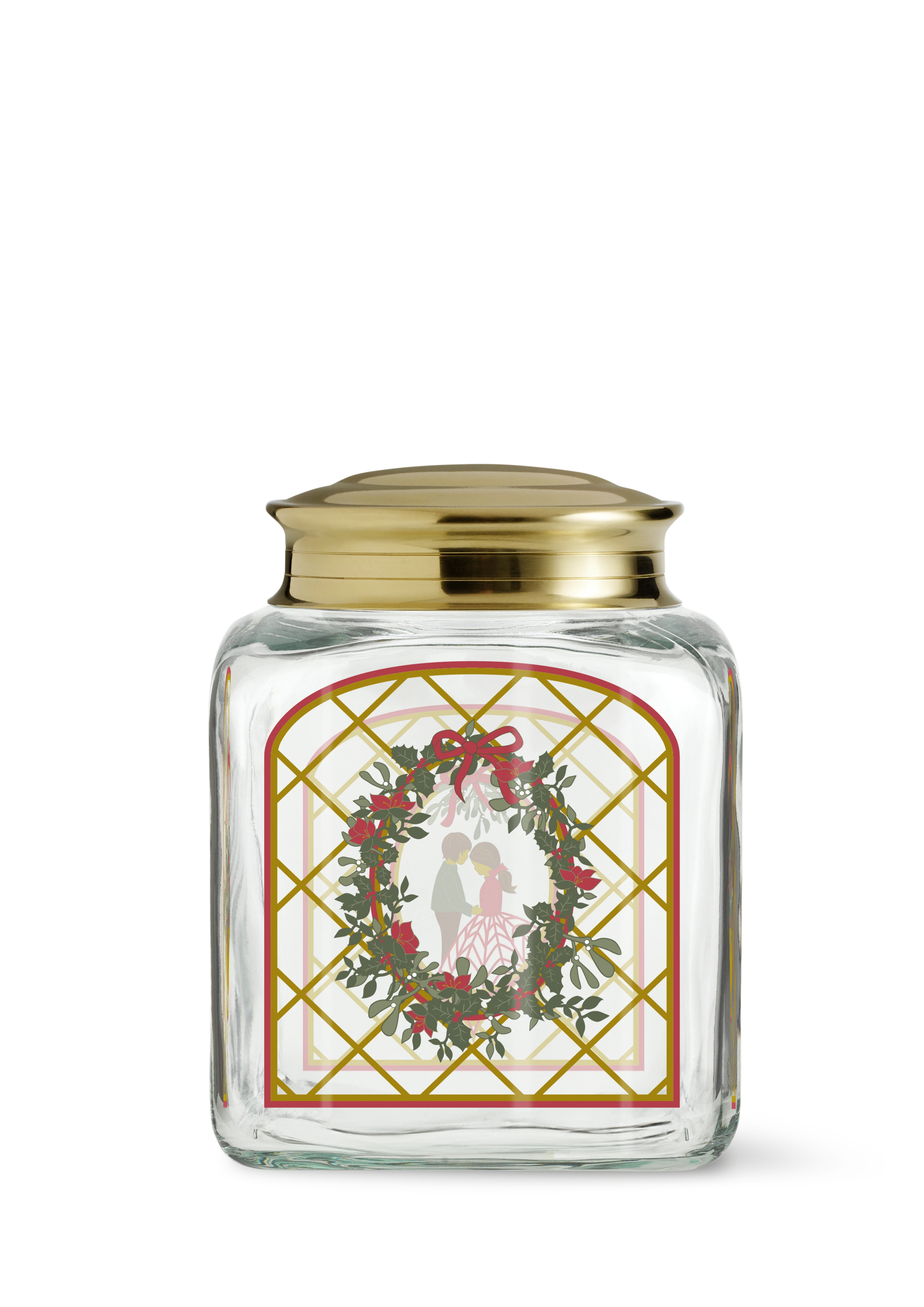 Weihnachtsgebäckglas 2025 H16 von Holmegaard in der Farbe Multi, hergestellt aus Glas