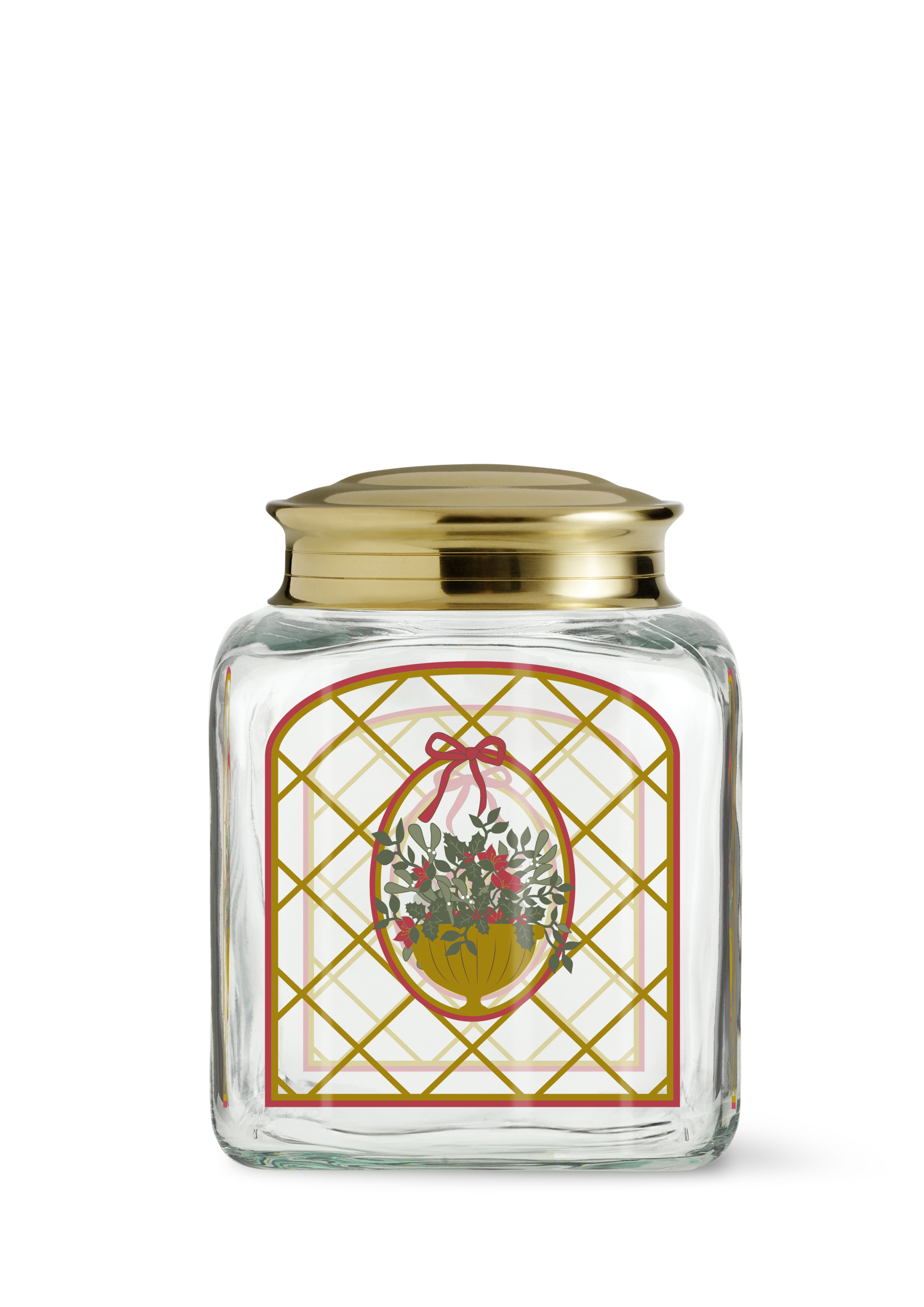 Weihnachtsgebäckglas 2025 H16 von Holmegaard in der Farbe Multi, hergestellt aus Glas