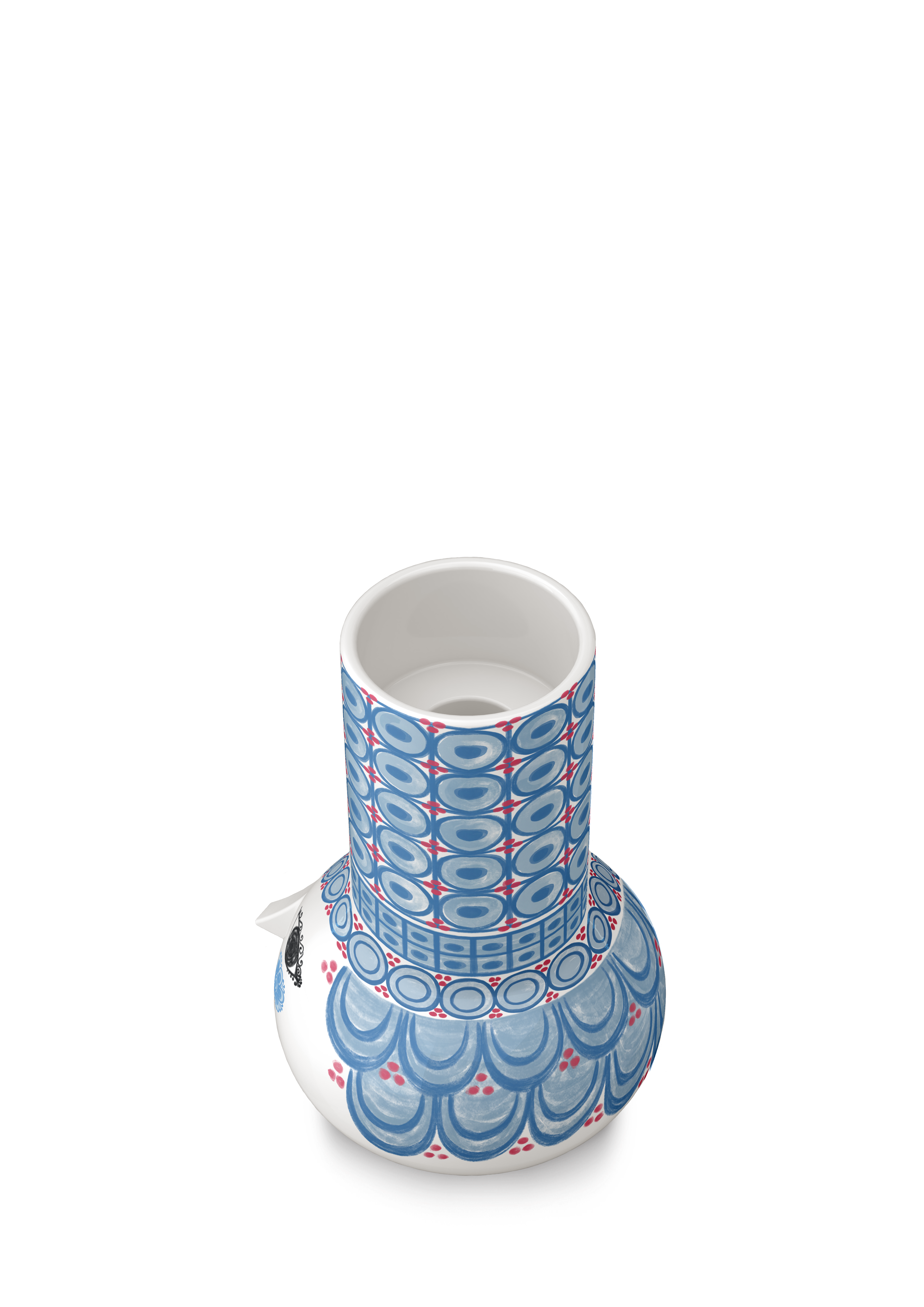 Bjørn Wiinblad Candle holder H14 cm in Light blue from Olga