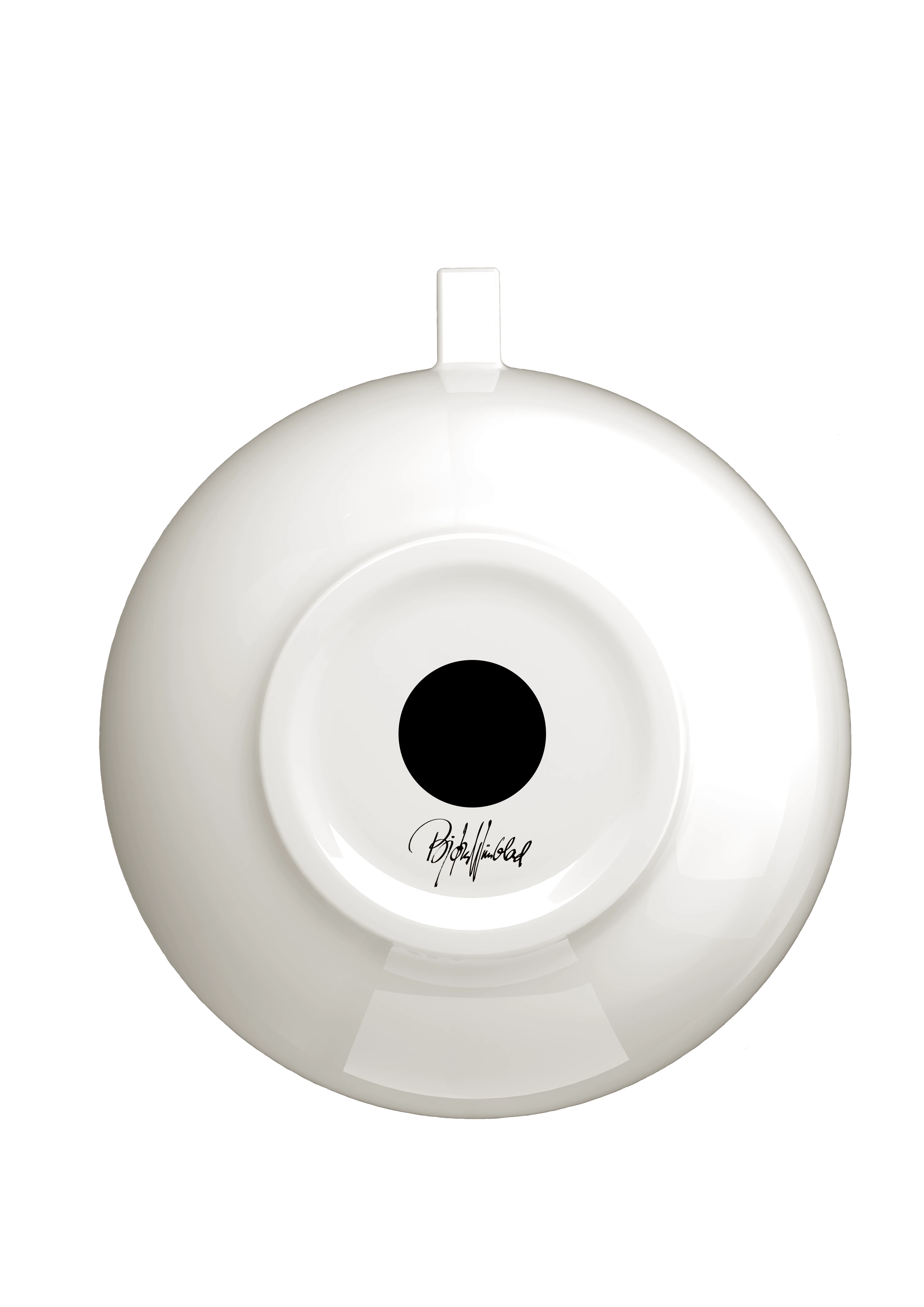 Block candle holder H12 from Bjørn Wiinblad in Green color, made of Ceramics