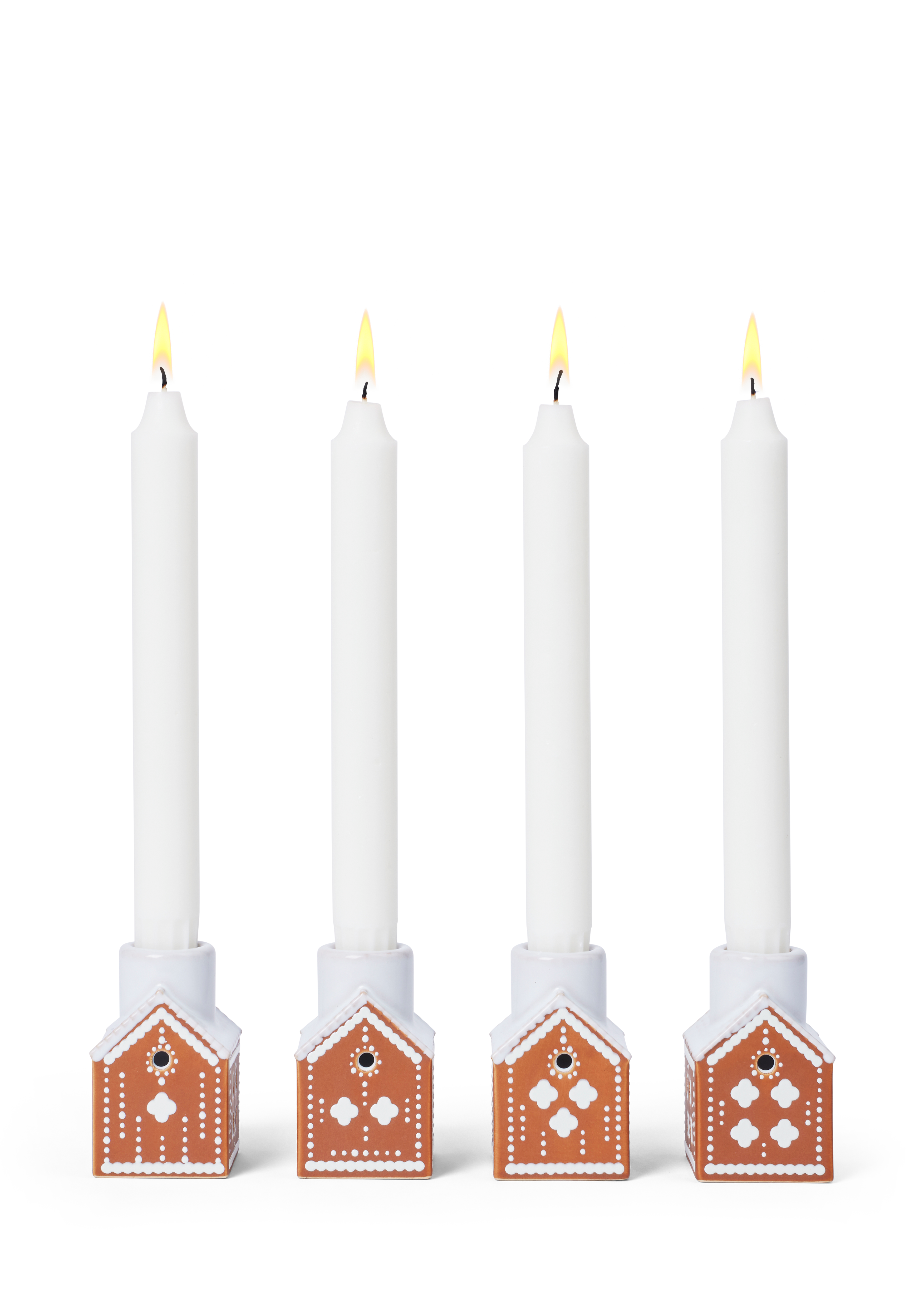 Kähler Advent candle holder H7.5 in Brown from Gingerbread